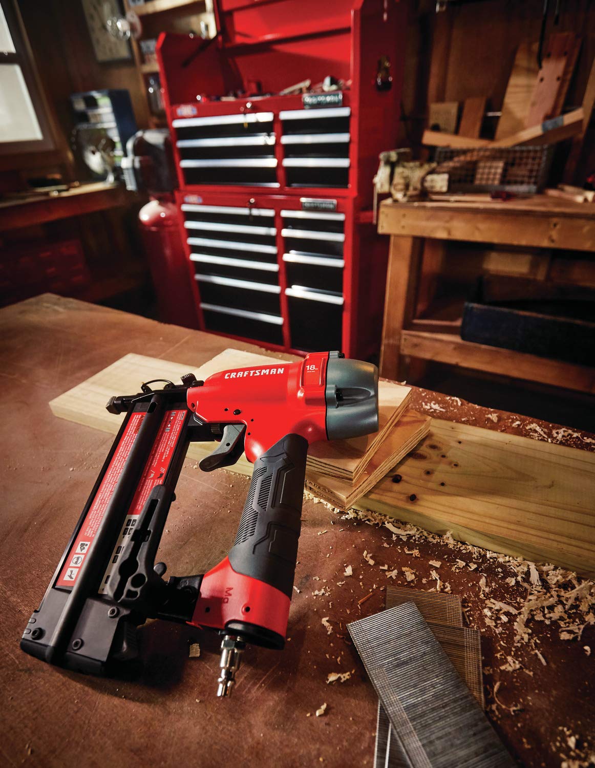 craftsman-18ga-brad-nailer-pneumatic-nail-gun-cmpbn18k-maintenance-free-tool-fre image 8