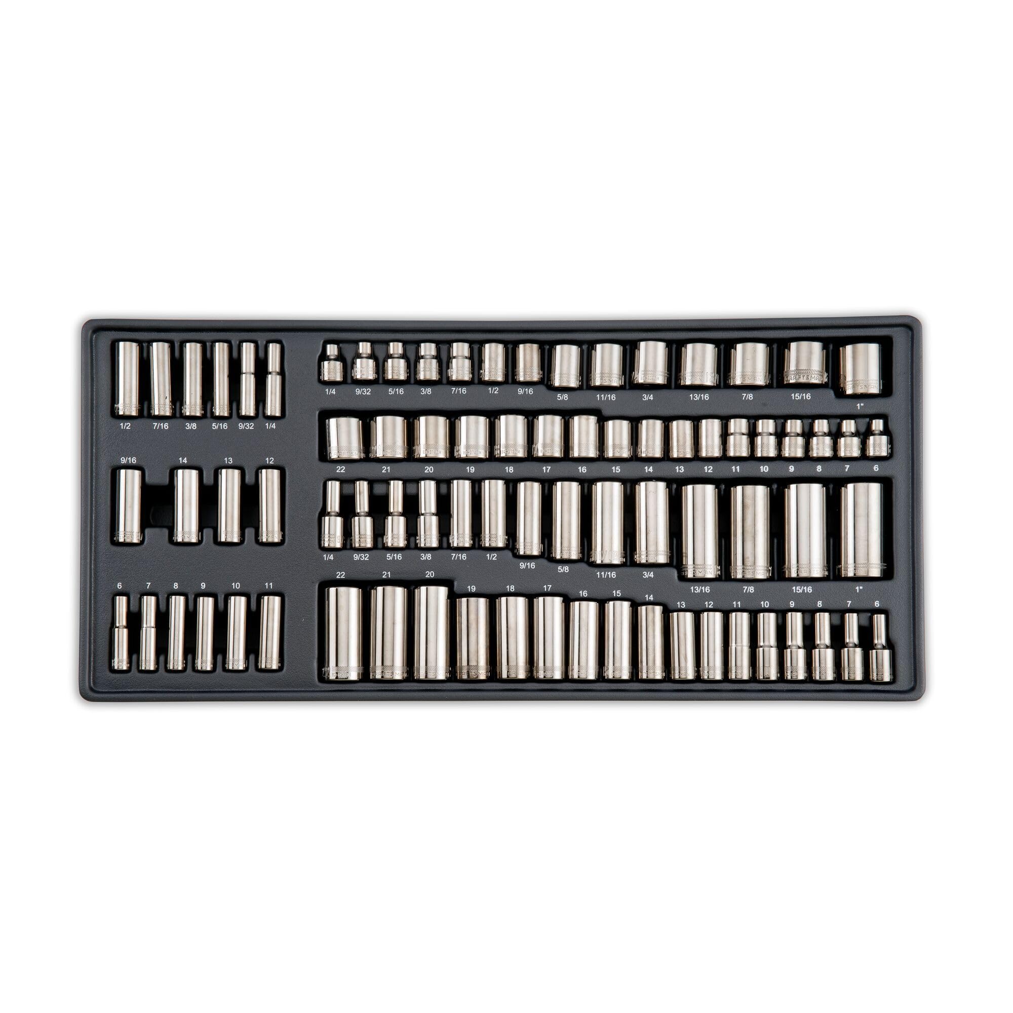 craftsman-overdrive-284-piece-mechanics-tool-set-with-gunmetal-chrome-finish-cmm image 1