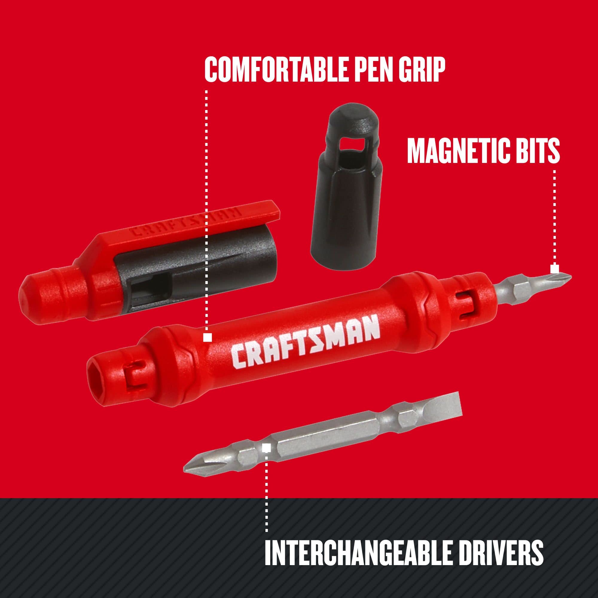 craftsman-precision-screwdriver-4-way-pen-style-magnetic-bits-cmht68007n image 4