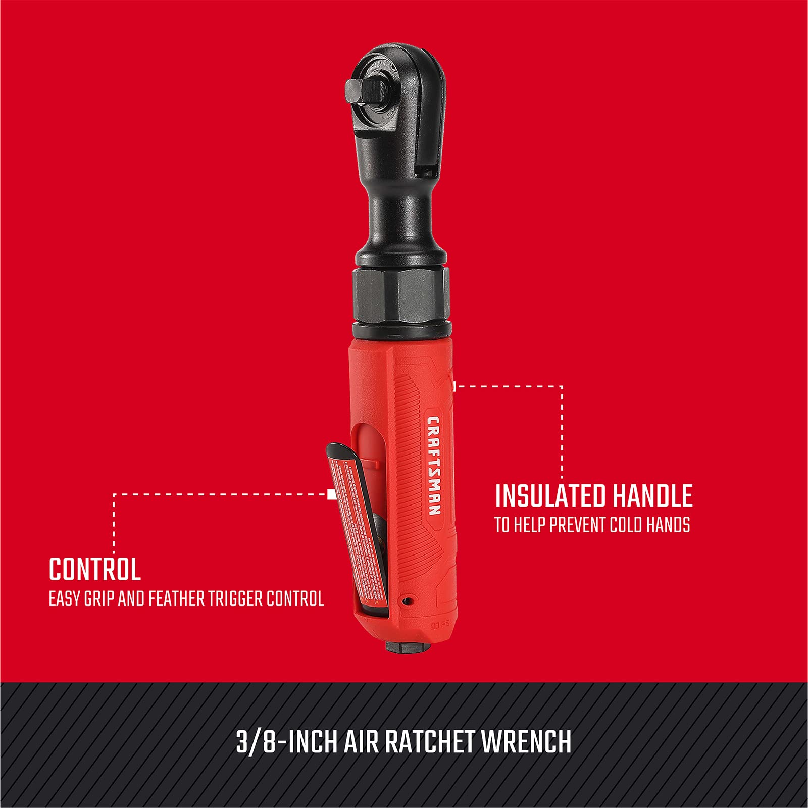 craftsman-3-8-in-air-ratchet-wrench-50-ft-lbs-torque image 2