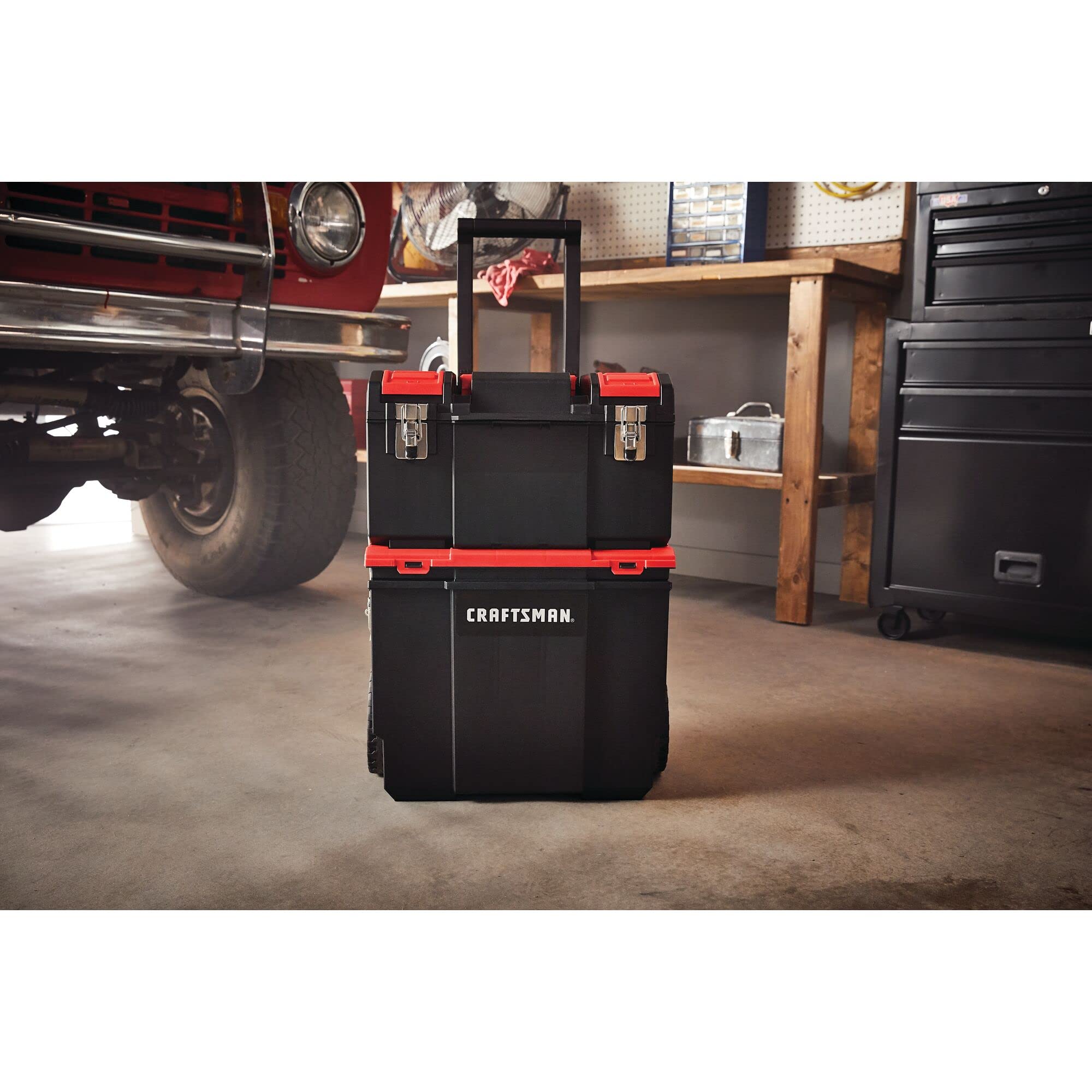 craftsman-19-in-3-in-1-rolling-tool-box-with-wheels-cmst18614-lockable-red-plast image 4