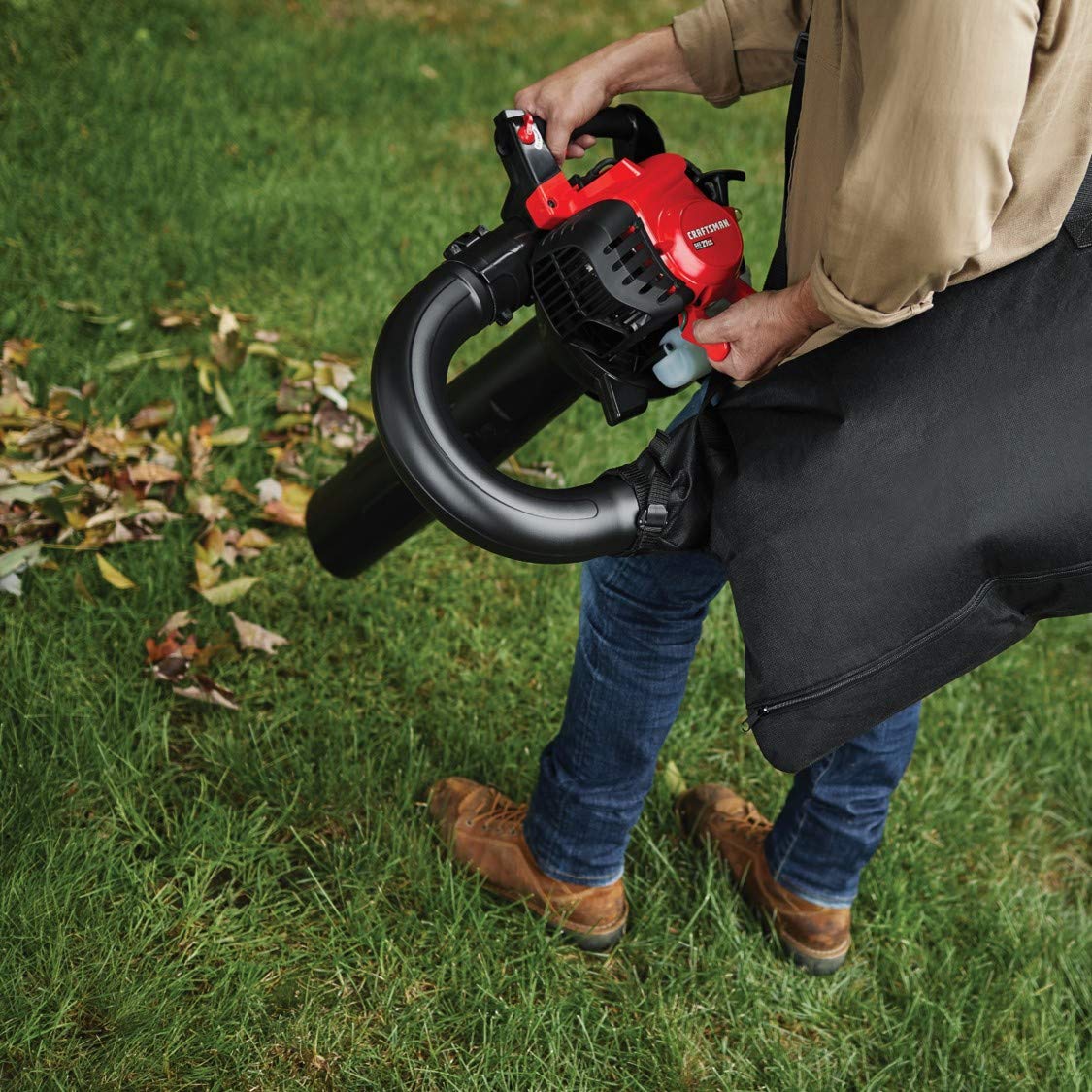craftsman-27cc-2-cycle-gas-leaf-blower-and-vacuum-bv245-205-mph-450-cfm-vacuum-k image 7