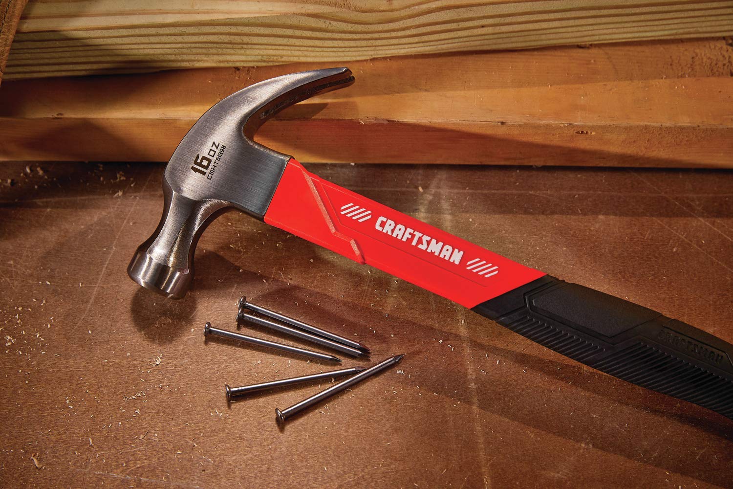 craftsman-16-oz-fiberglass-general-purpose-hammer-cmht51398-with-overstrike-prot image 2