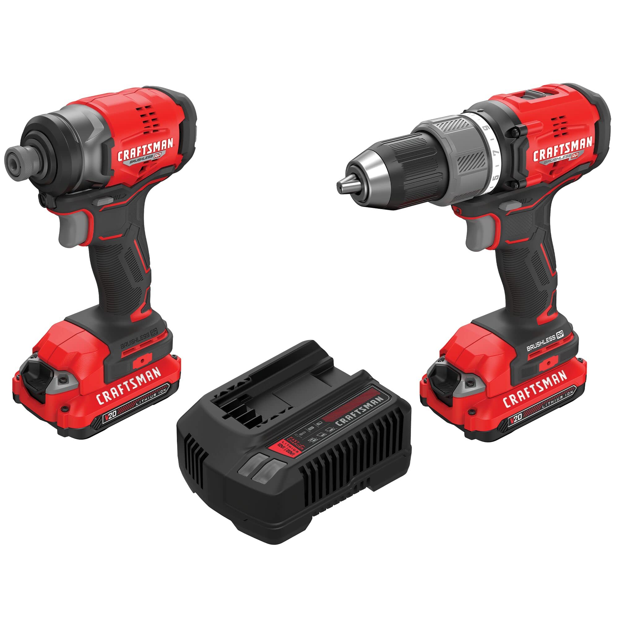 craftsman-v20-rp-brushless-cordless-drill-and-impact-driver-combo-kit-cmck211c2 image 2