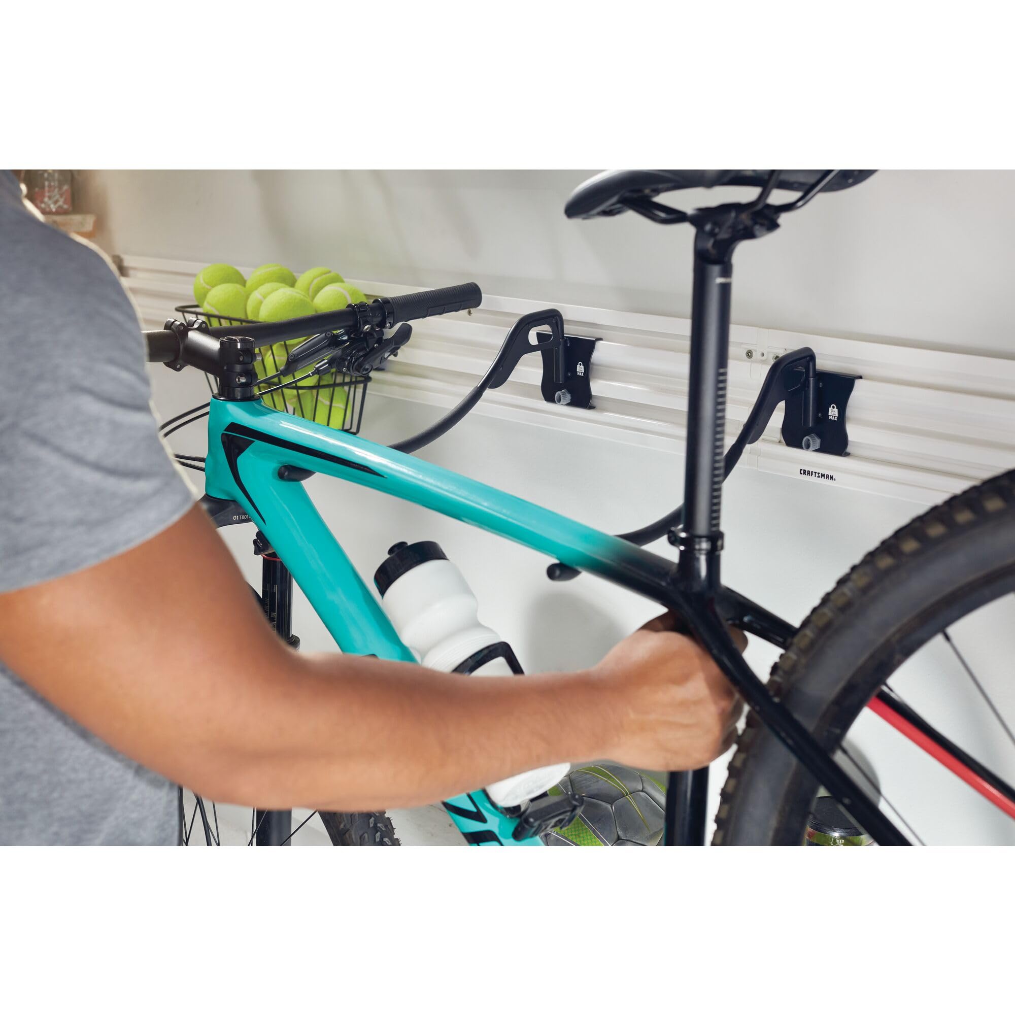 craftsman-versatrack-horizontal-bike-hook-cmst82615vt-heavy-duty-steel-garage-st image 2