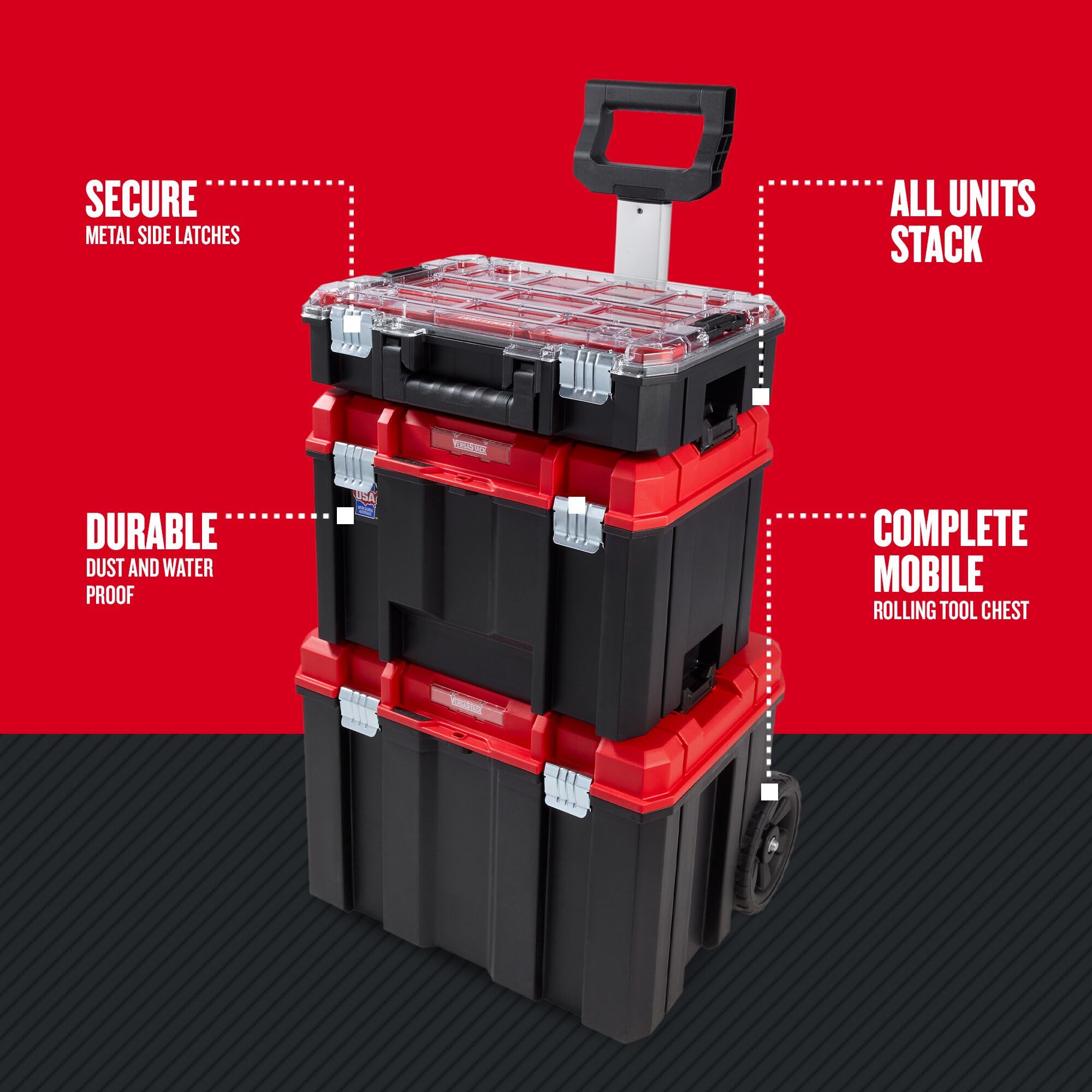 craftsman-versastack-17-126-in-metal-wheels-lockable-tool-box-3-piece-stacking-s image 8