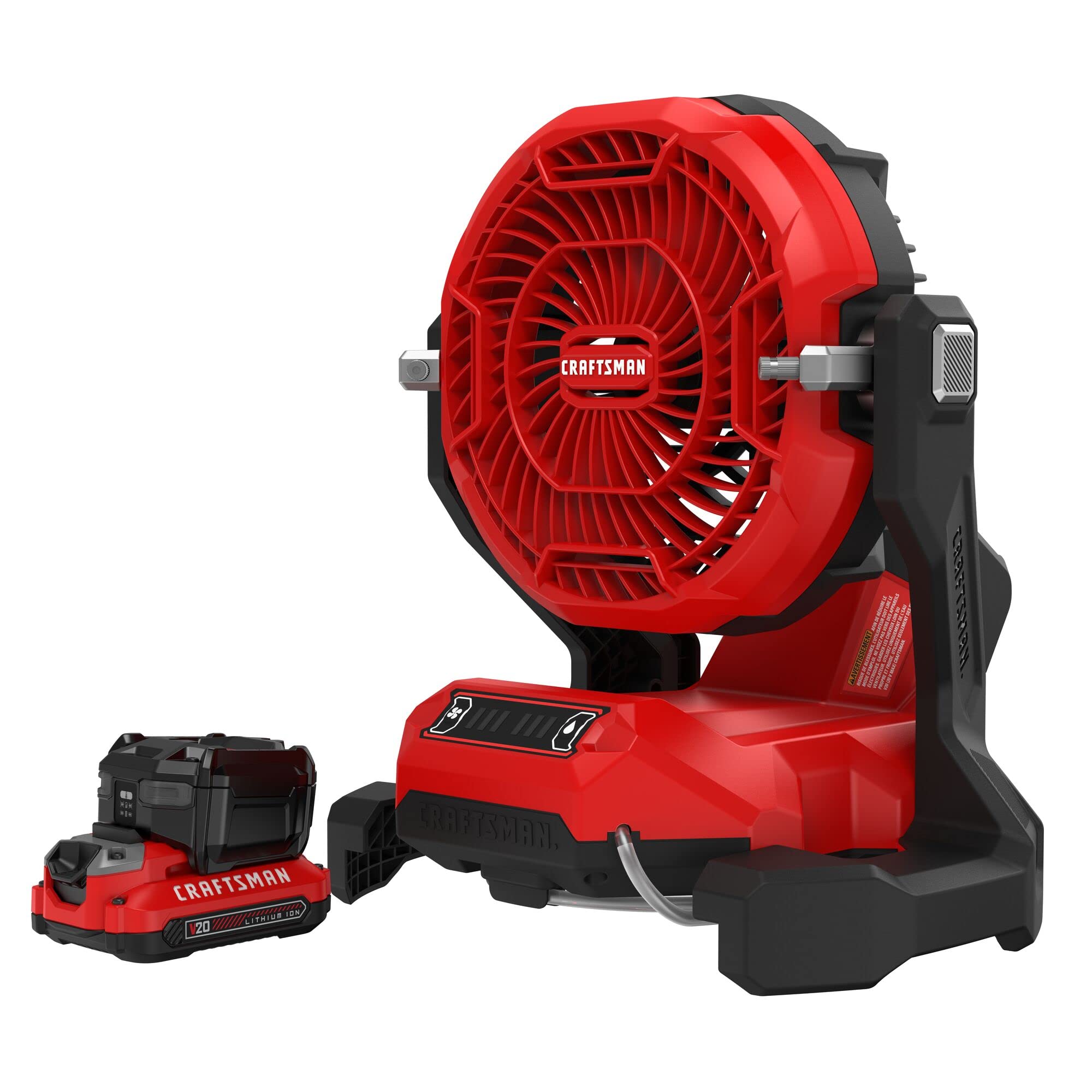 craftsman-v20-cordless-misting-fan-kit-cmce003c1-3-speed-mist-settings-garden-ho image 1