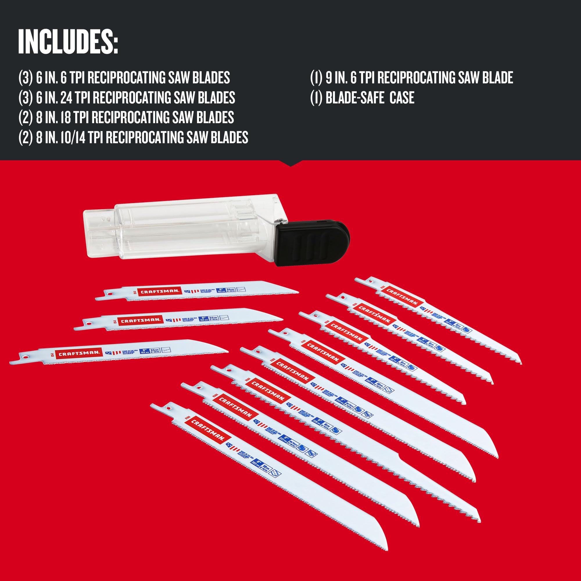 craftsman-11-piece-general-purpose-reciprocating-saw-blade-set-with-case-2058838 image 3