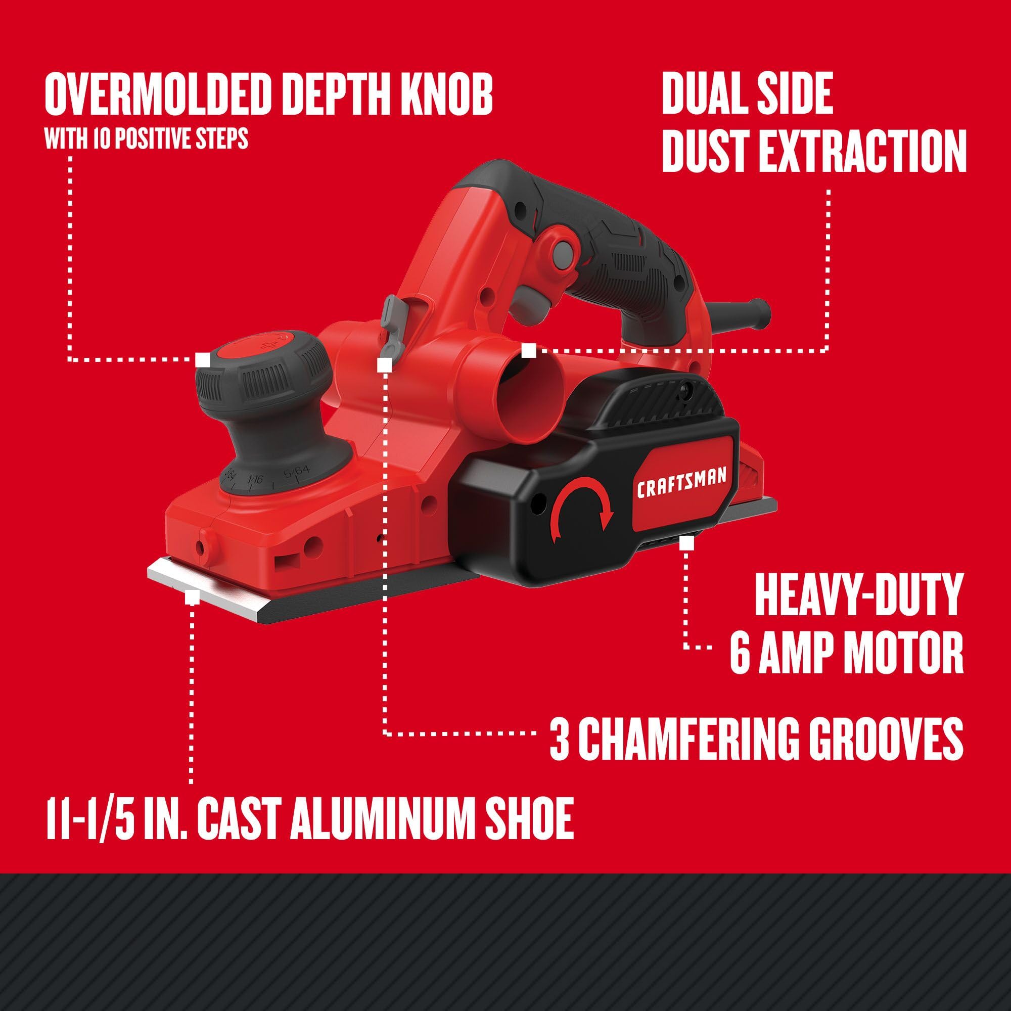 craftsman-cmew300-hand-planer-6-amp-5-64-inch image 2