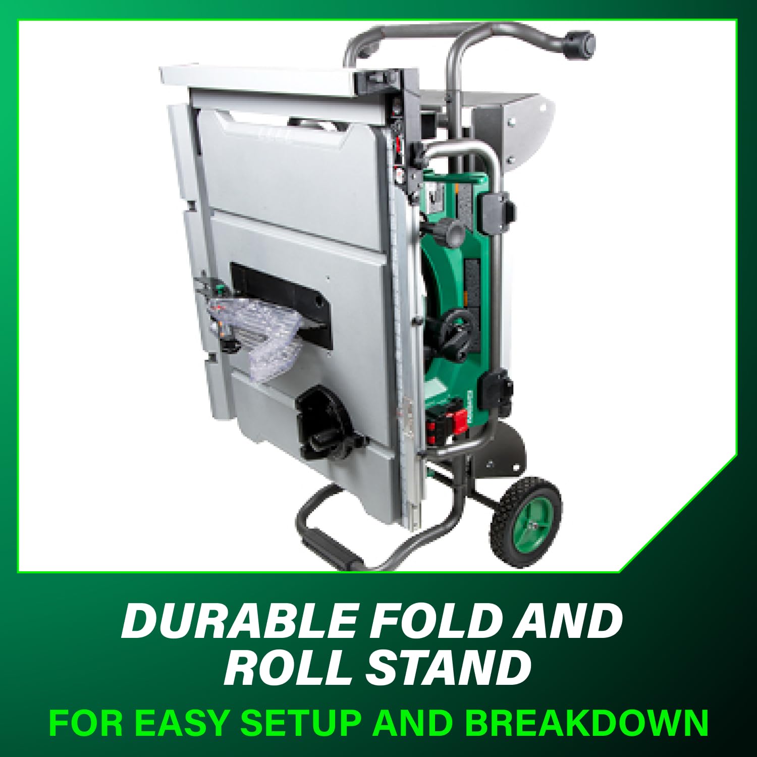 metabo-hpt-c10rjs-10-inch-15-amp-table-saw-with-fold-and-roll-stand image 5