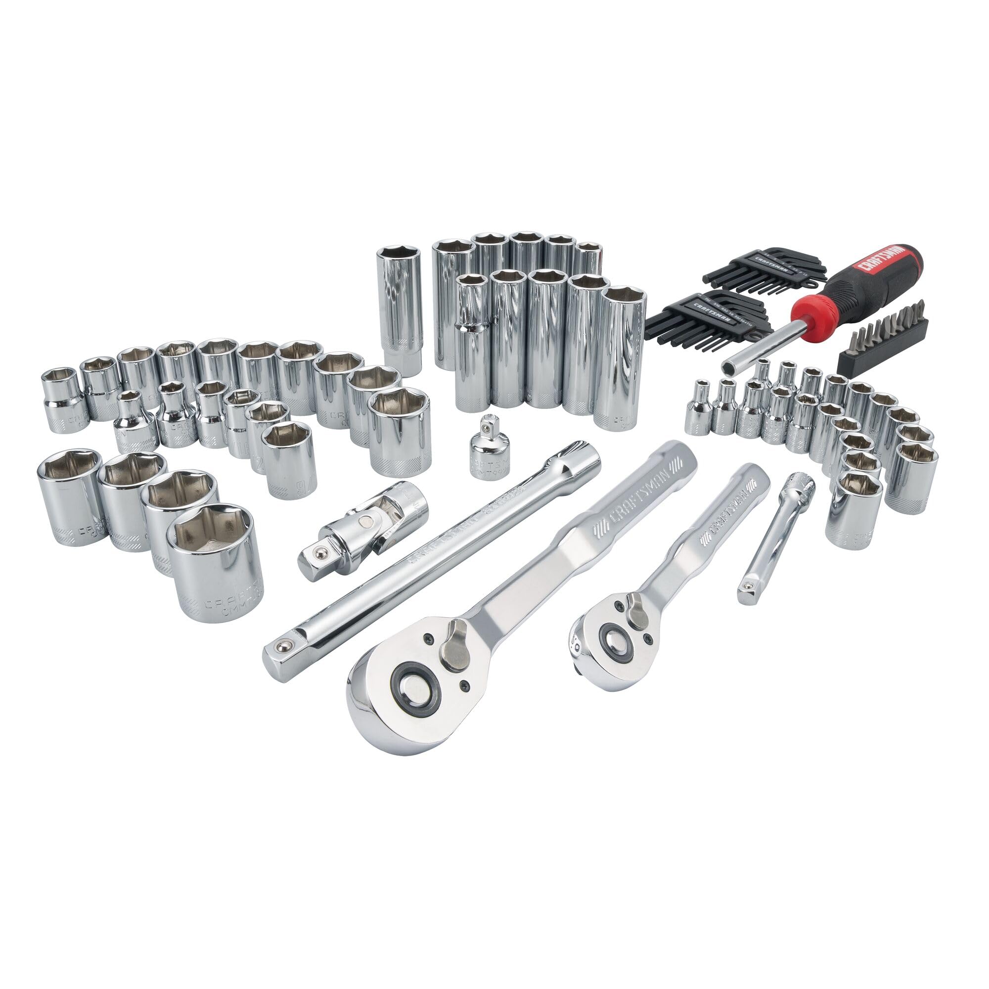 craftsman-mechanics-tool-set-83-piece-hand-tool-and-socket-set-sae-metric-cmmt12 image 4