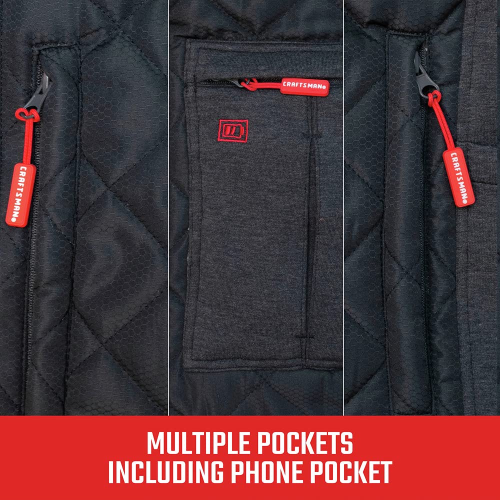 craftsman-women-s-hybrid-heated-jacket-kit-medium-with-battery-charger-adapter-3 image 4