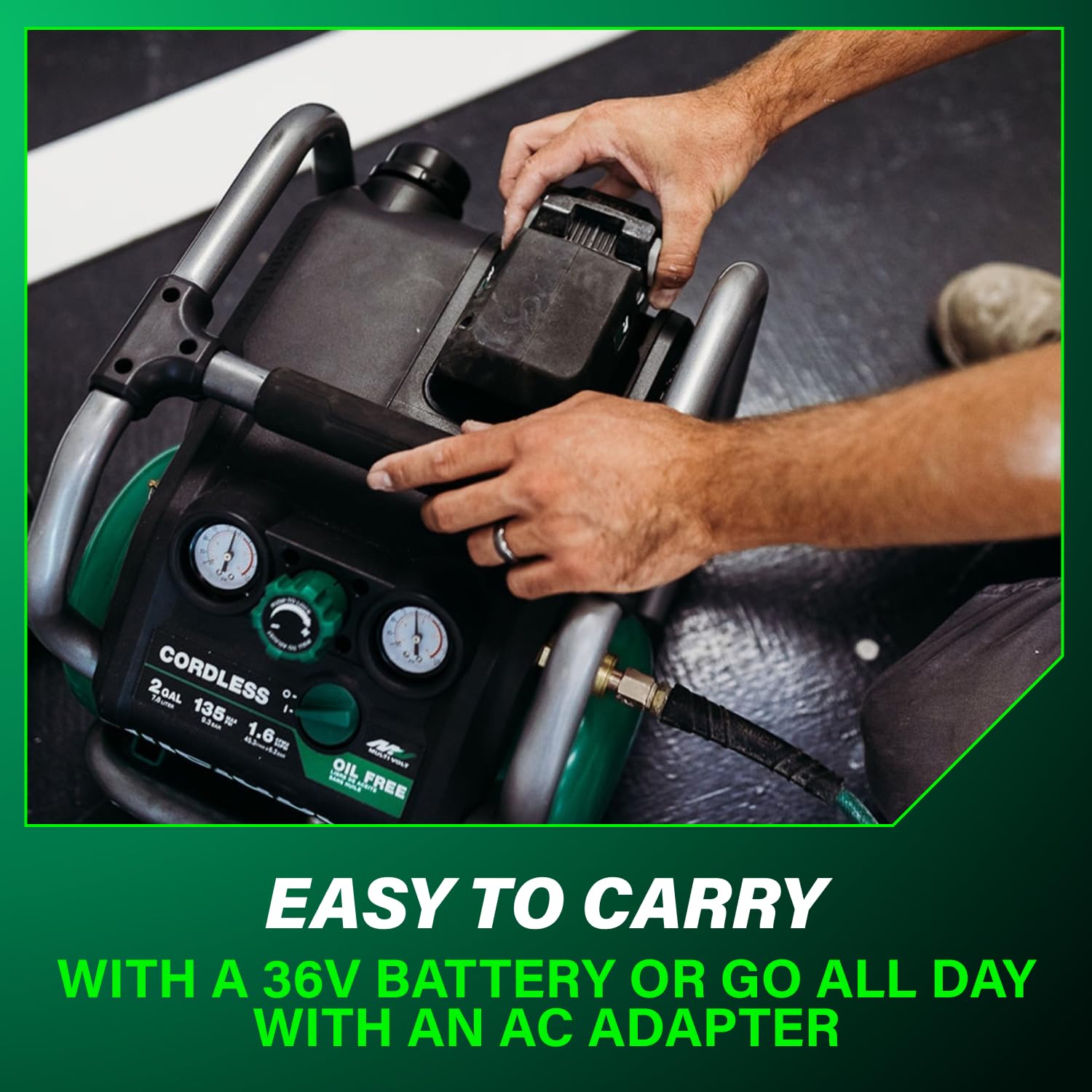 metabo-hpt-36v-multivolt-2-gallon-cordless-air-compressor-ec36daq4-tool-body-onl image 7
