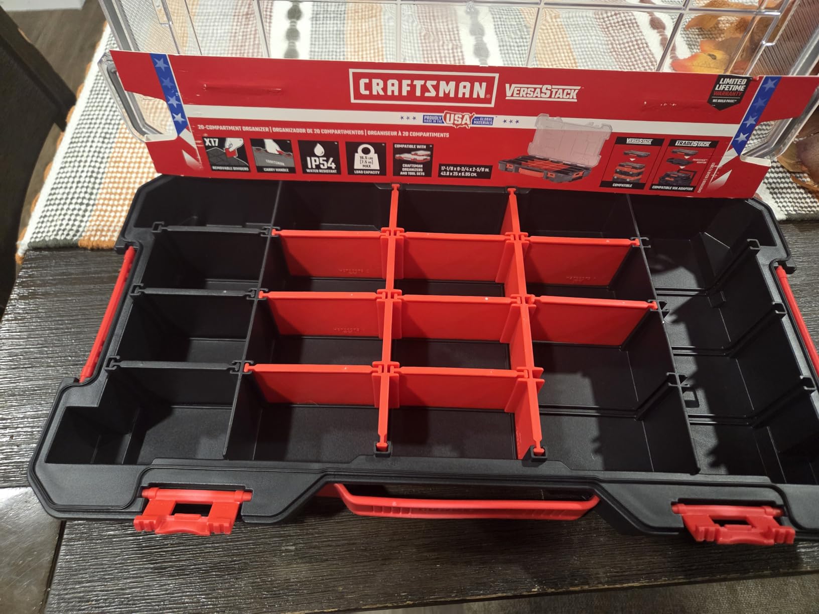 Great for organizing screws and nails