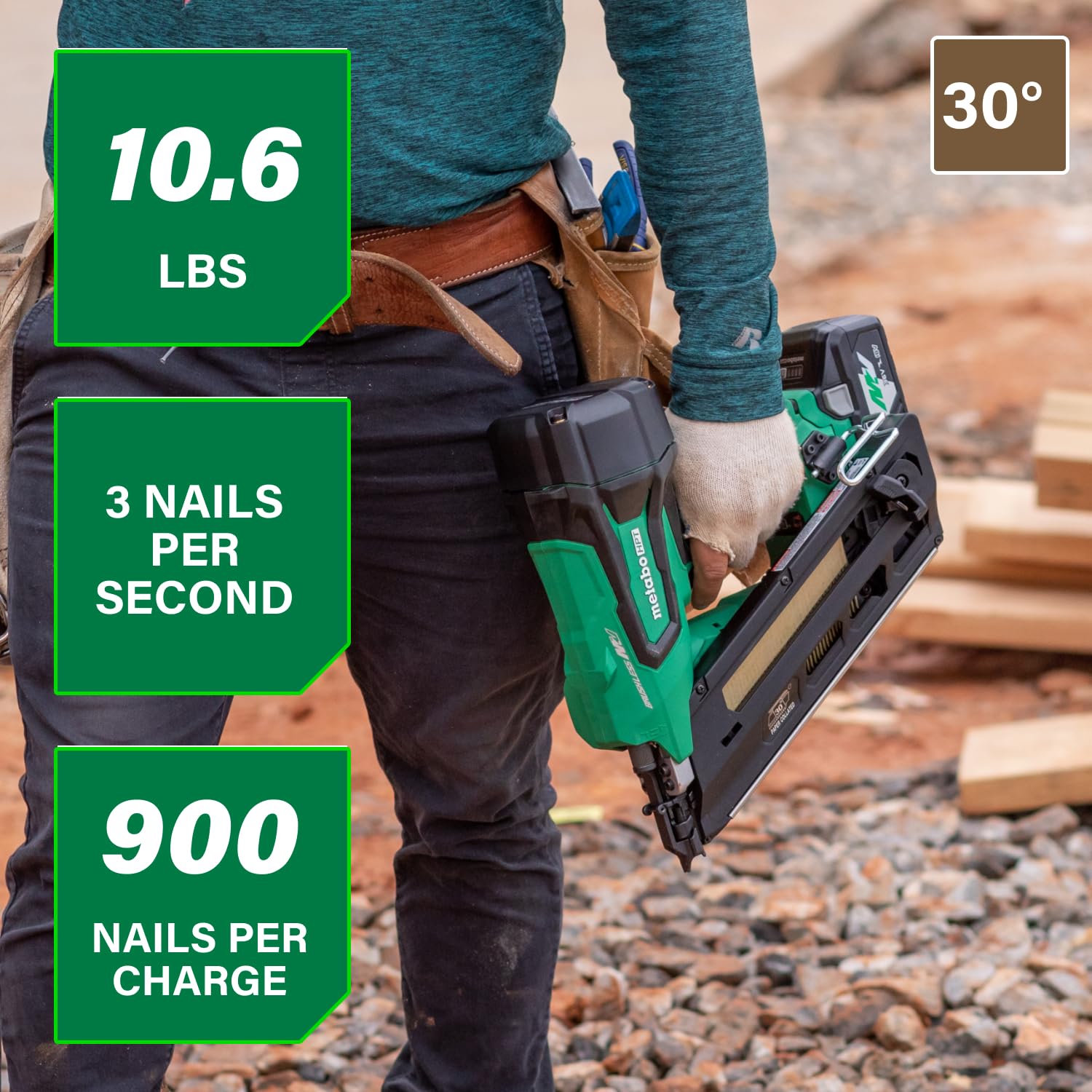 metabo-hpt-36v-multivolt-cordless-framing-nailer-nr3690dc-2-3-1-2-paper-strip-na image 2