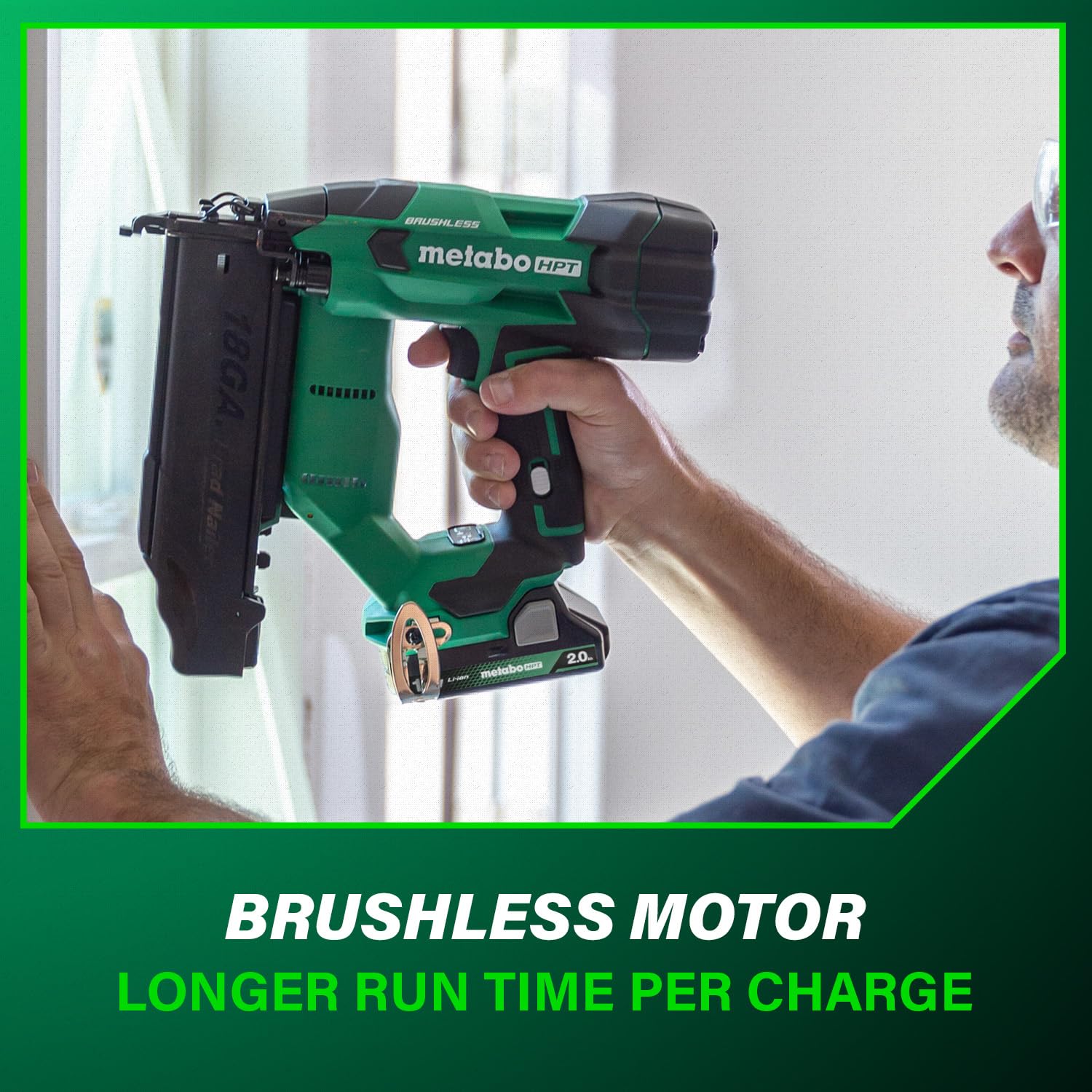 metabo-hpt-18v-brushless-cordless-brad-nailer-kit-nt1850dft-with-2-0ah-battery-d image 7