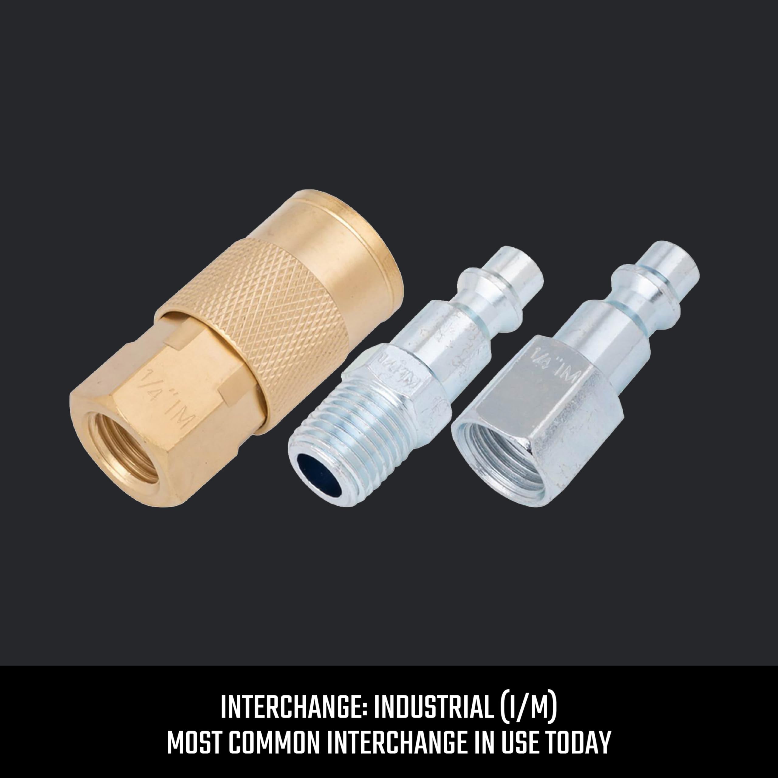 craftsman-1-4-in-npt-universal-coupler-plug-kit-3-piece-industrial-interchange-s image 2