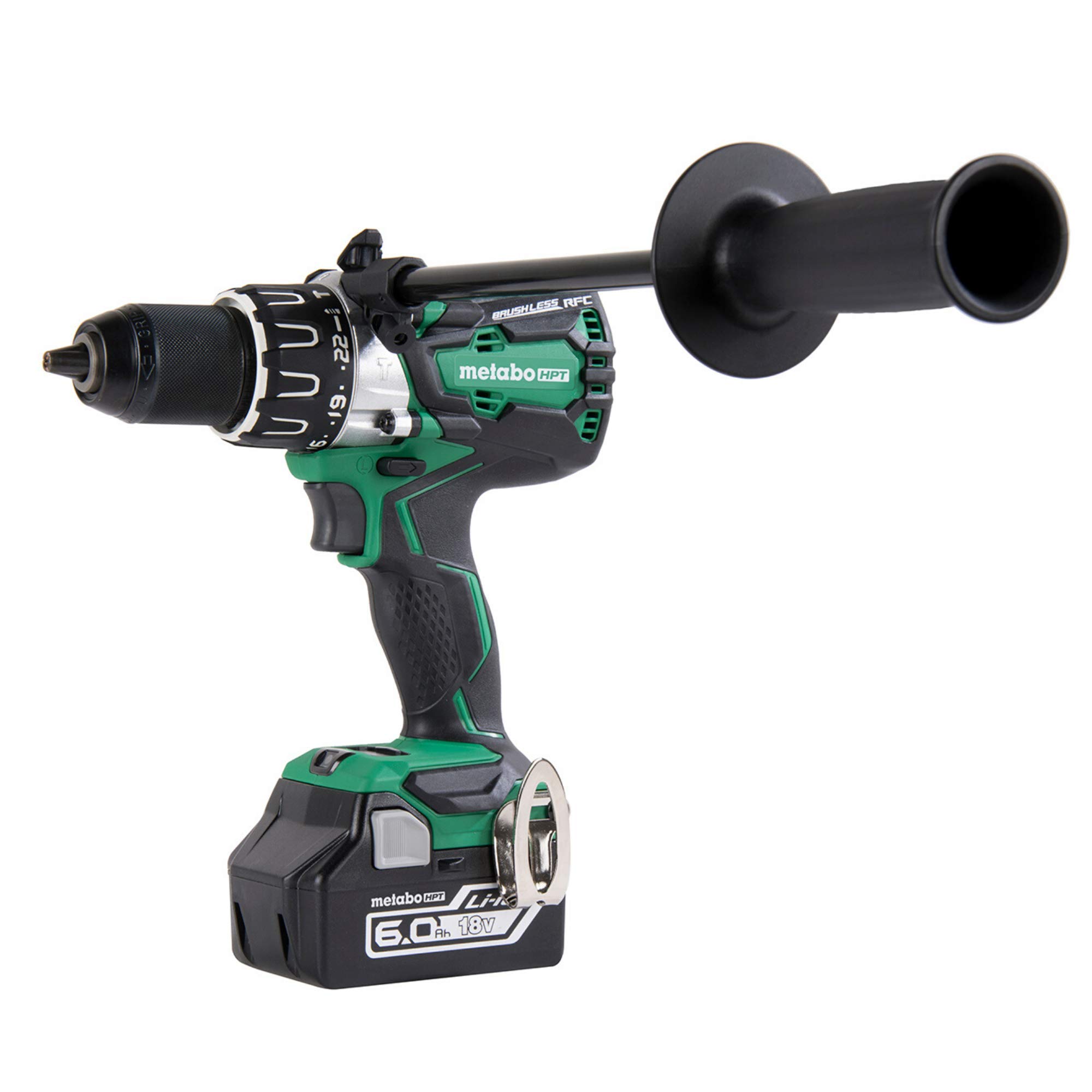 metabo-hpt-18v-brushless-hammer-drill-kit-dv18dbl2-with-two-6-0ah-batteries image 8