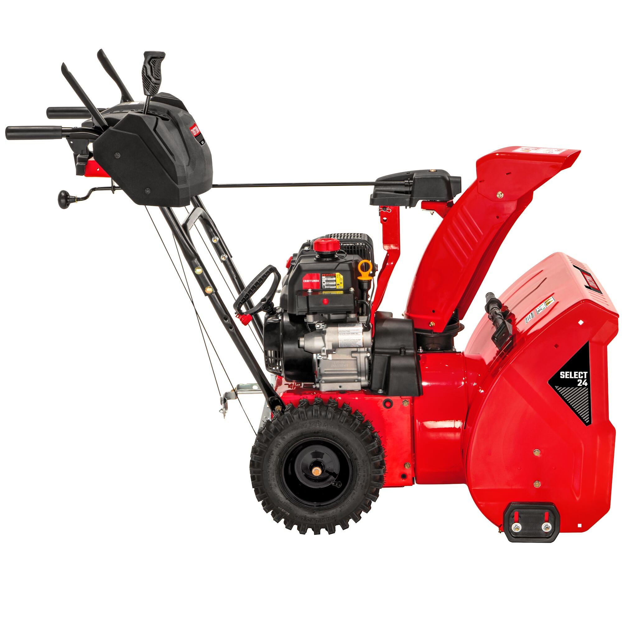 craftsman-select-24-two-stage-snow-blower-31as6k1eb93-208cc-electric-start image 2