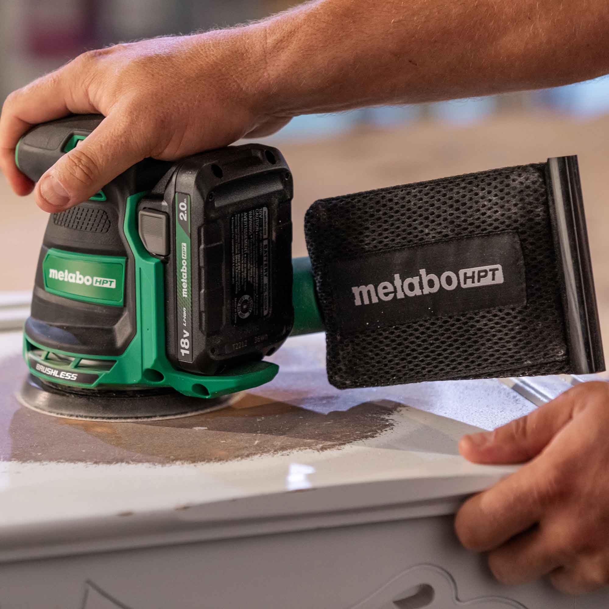 metabo-hpt-18v-cordless-random-orbital-sander-5-inch-6-speed-tool-only-sv1813daq image 2