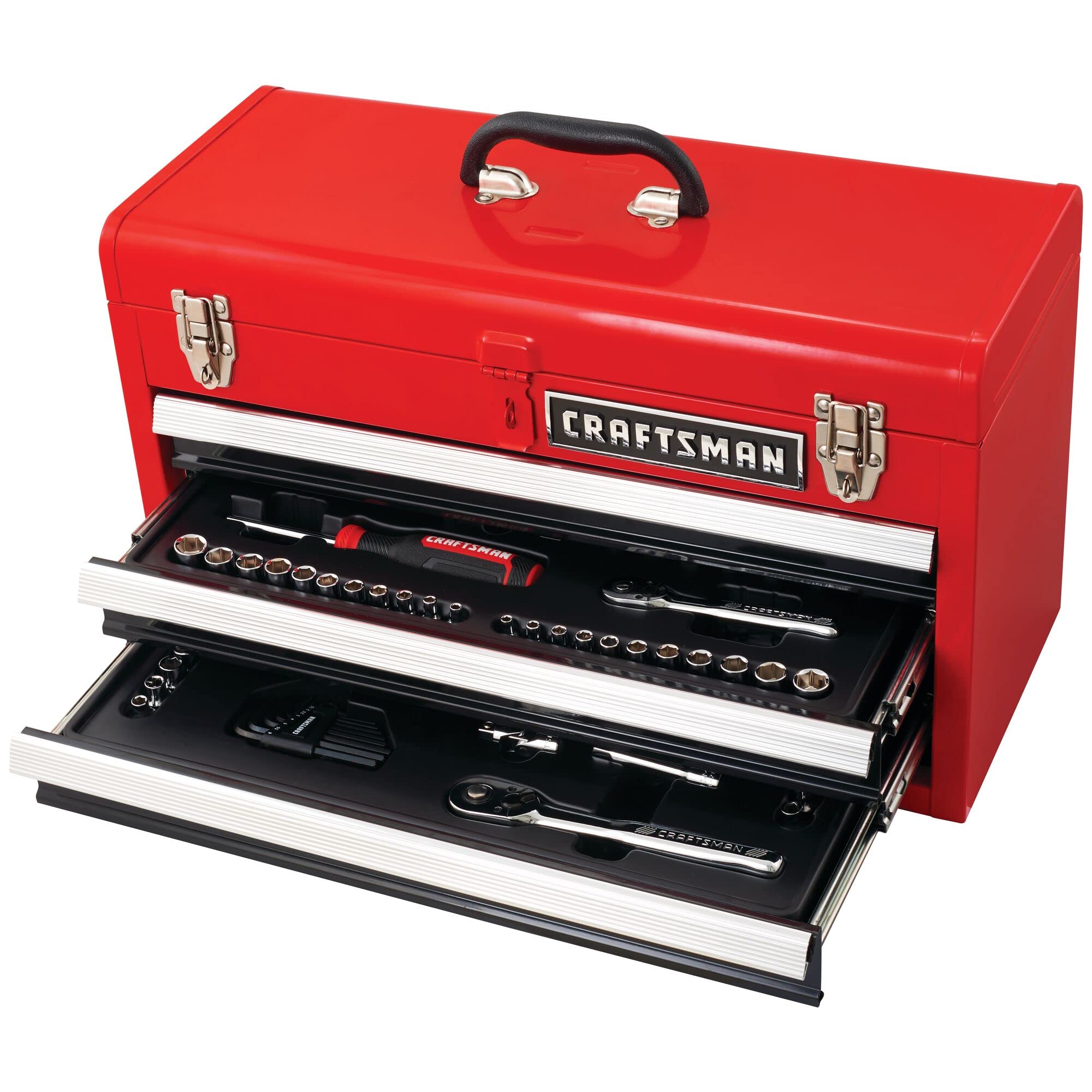 craftsman-104pc-mechanic-tool-set-cmmt45104-with-portable-toolbox-72-tooth-low-p image 8