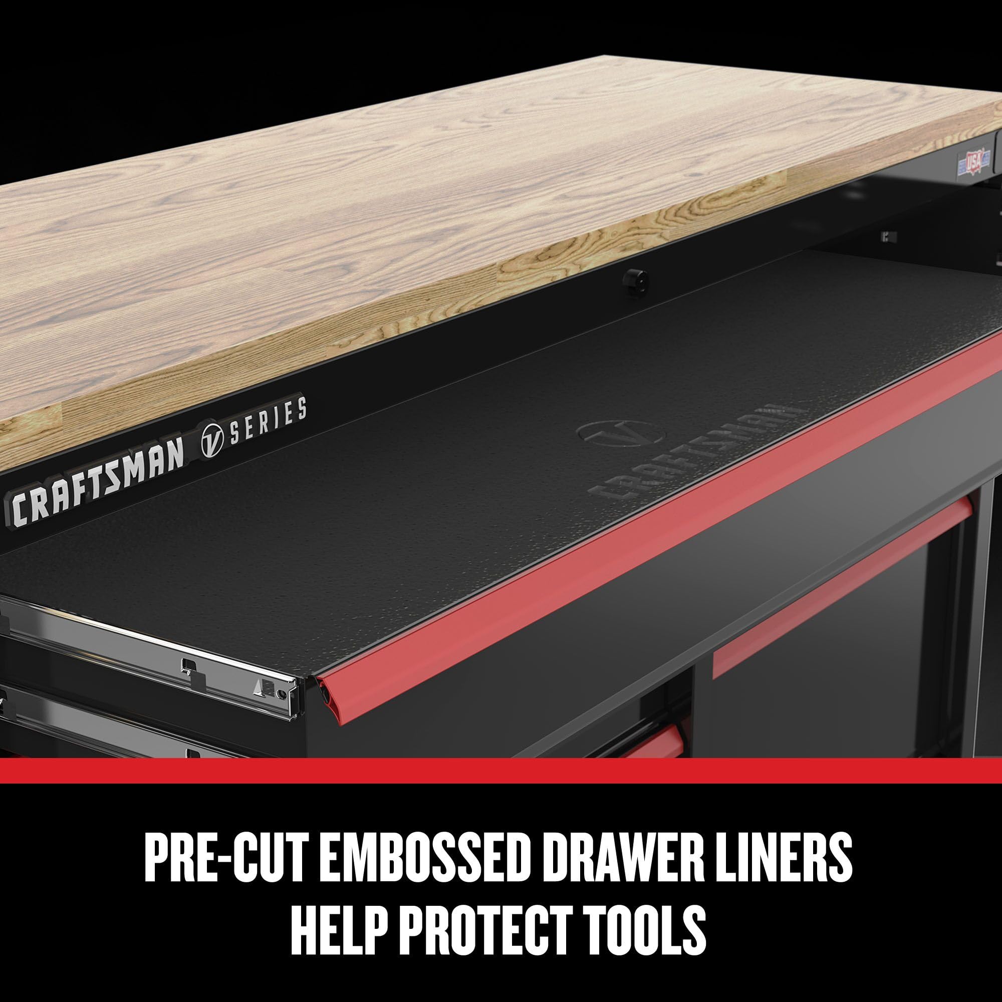craftsman-v-series-63-in-garage-storage-mobile-workstation-with-11-drawers-cmstv image 8