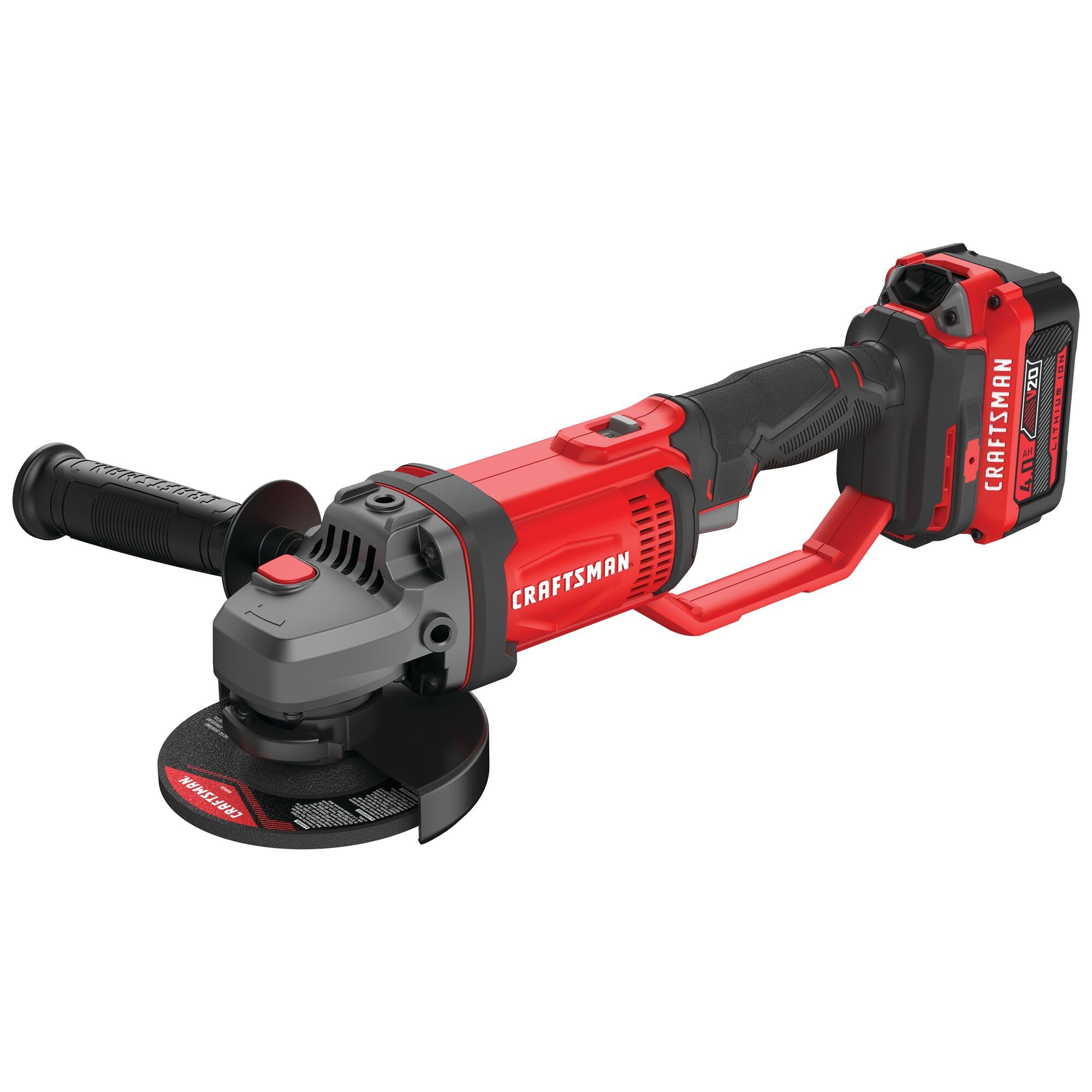 craftsman-v20-cordless-angle-grinder-kit-4-1-2-inch-with-battery-and-charger-cmc image 8