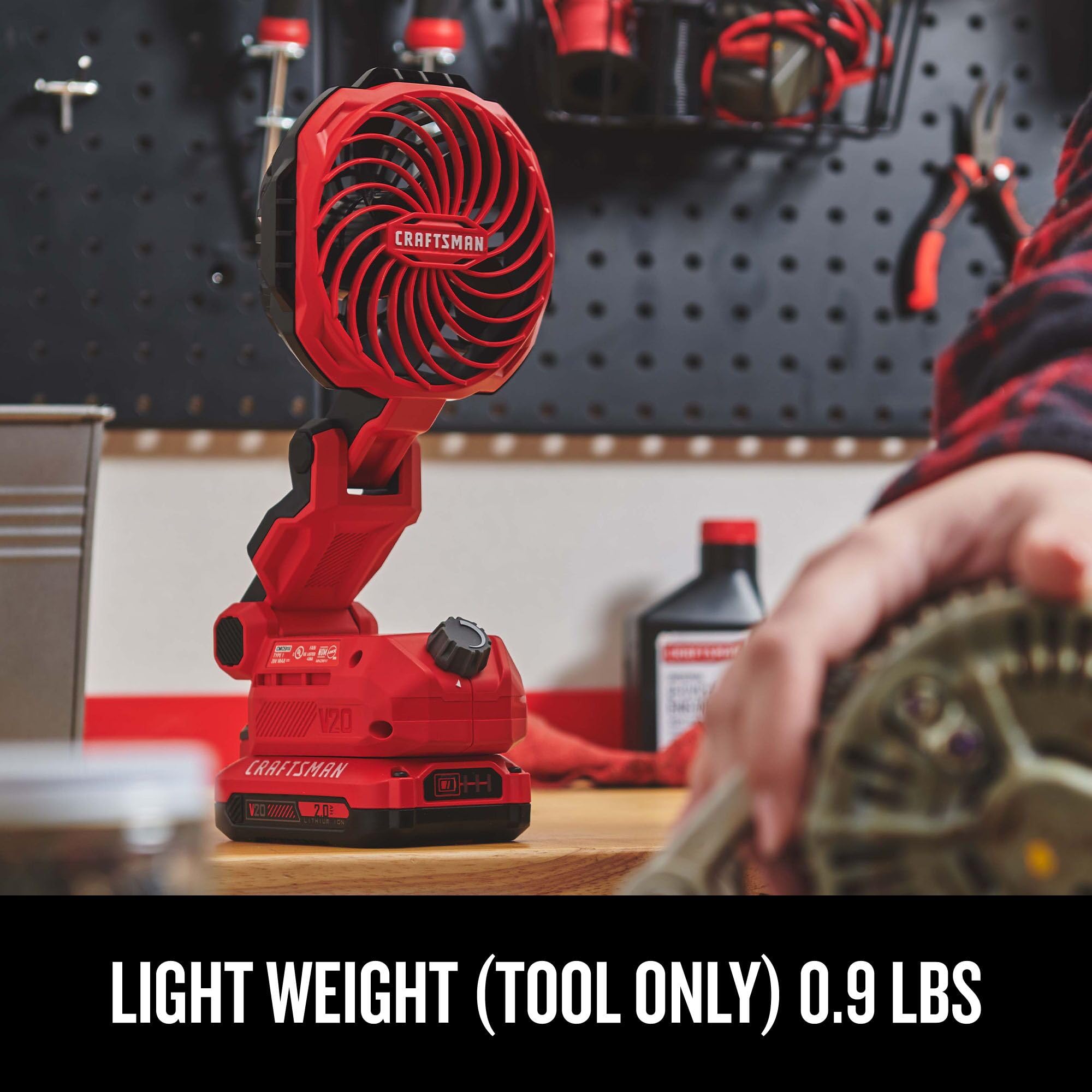 craftsman-v20-cordless-personal-fan-compact-and-collapsible-bare-tool-only-cmce0 image 4