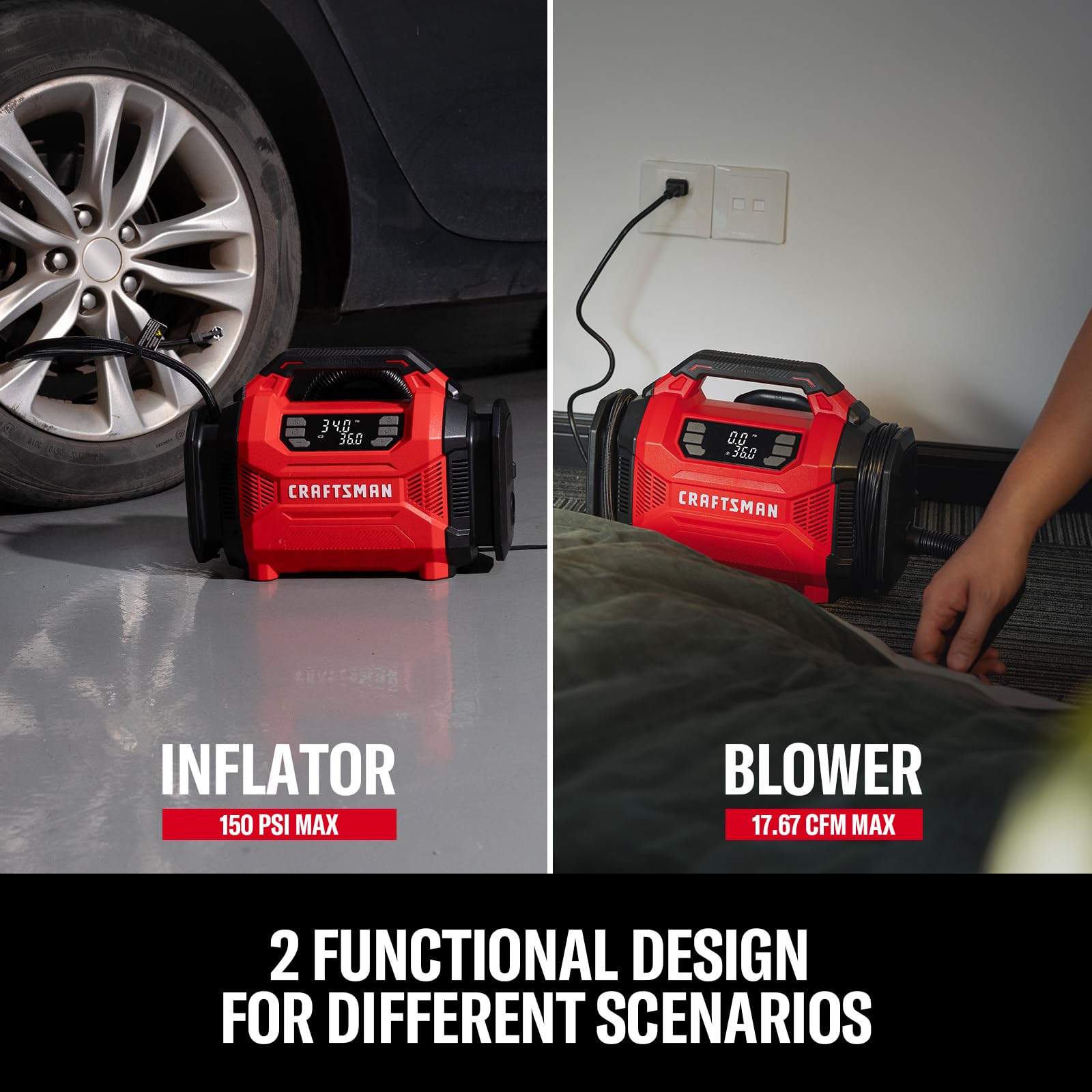 craftsman-dual-power-tire-inflator-12v-dc-120v-ac-with-digital-gauge-auto-shut-o image 7