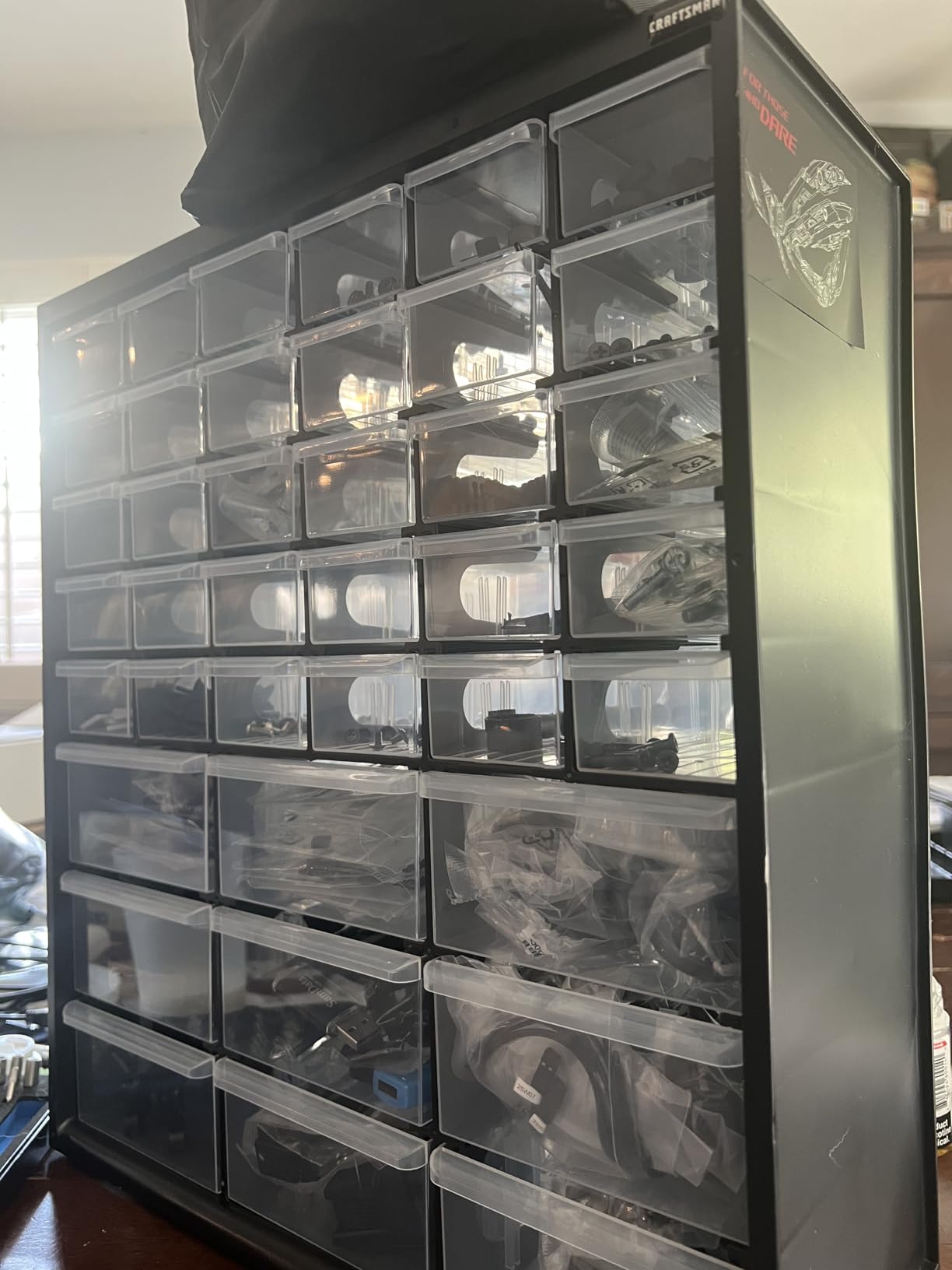 Okay, but drawers pop out