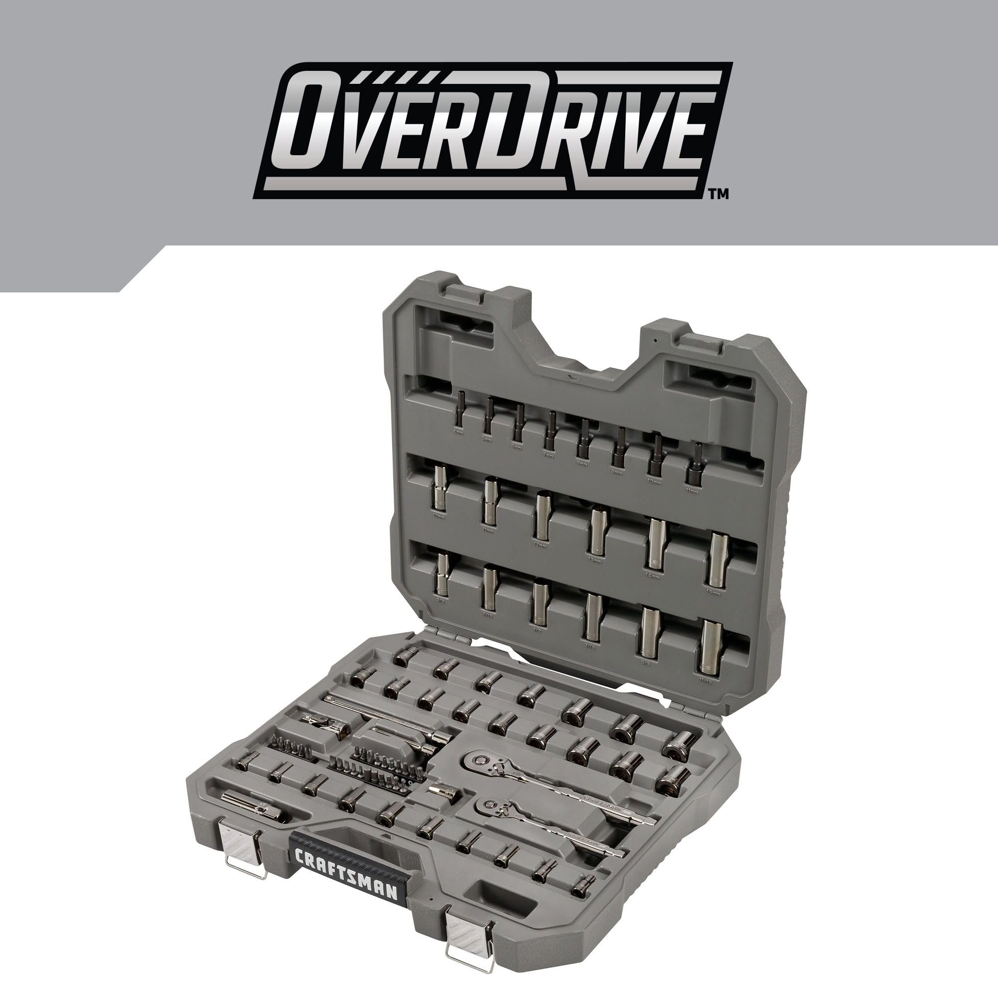 craftsman-overdrive-80-piece-gunmetal-chrome-mechanics-tool-set-with-hard-case-c image 3