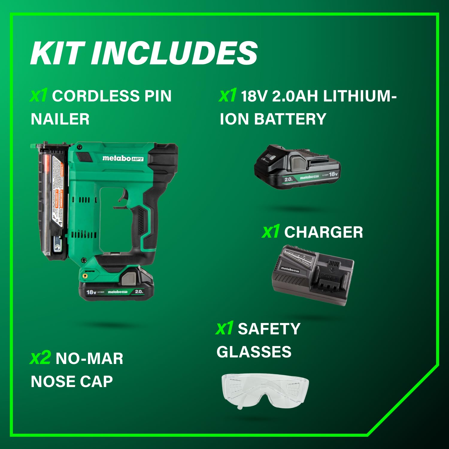 metabo-hpt-np1835da-18v-cordless-23-gauge-pin-nailer-kit image 8