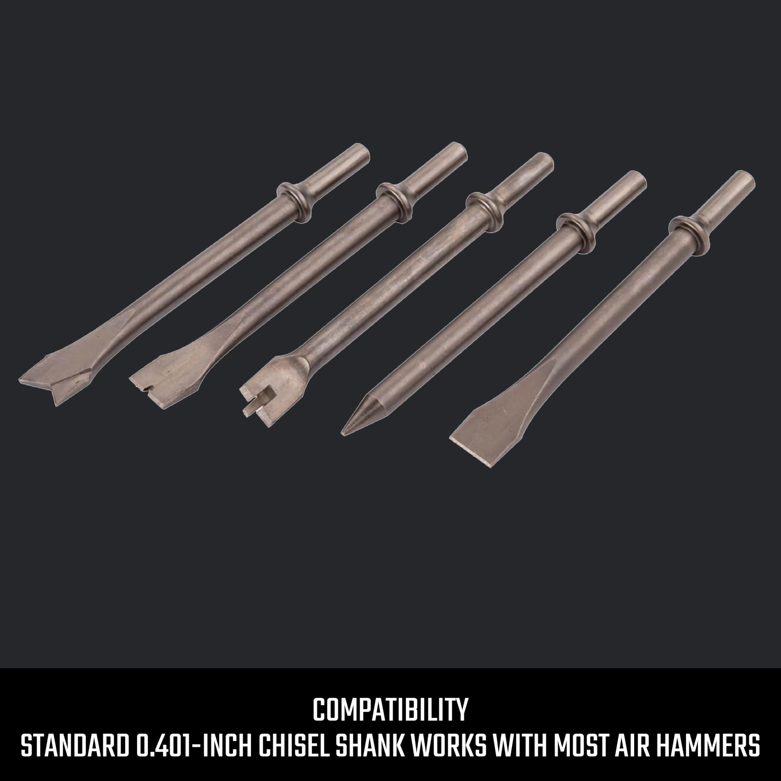 craftsman-5-piece-air-chisel-set-0-401-in-shank-hardened-alloy-steel-variety-of- image 2