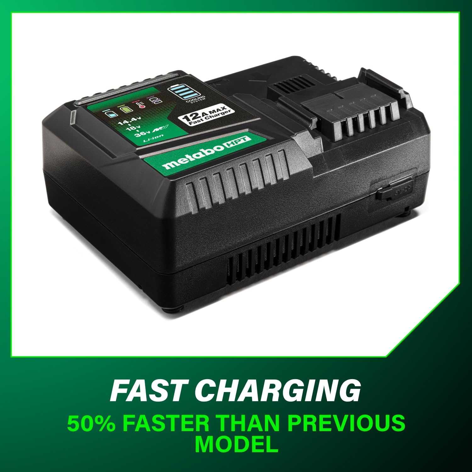 metabo-hpt-uc36ysl2-12-0a-multivolt-battery-charger-fast-charges-18v-36v-batteri image 6