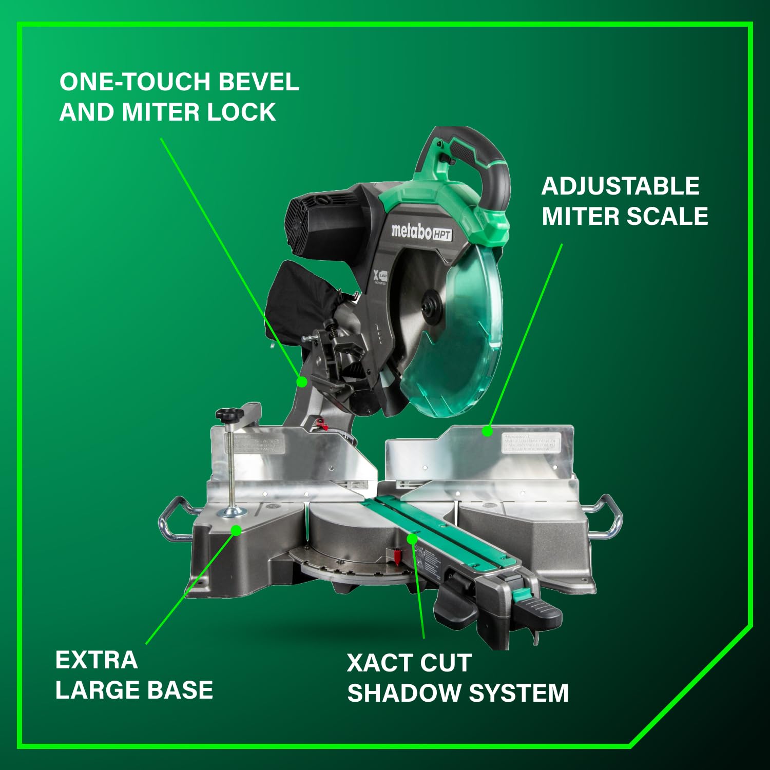 metabo-hpt-c12rsh3-12-inch-dual-bevel-sliding-miter-saw-with-xact-cut-shadow-lin image 4