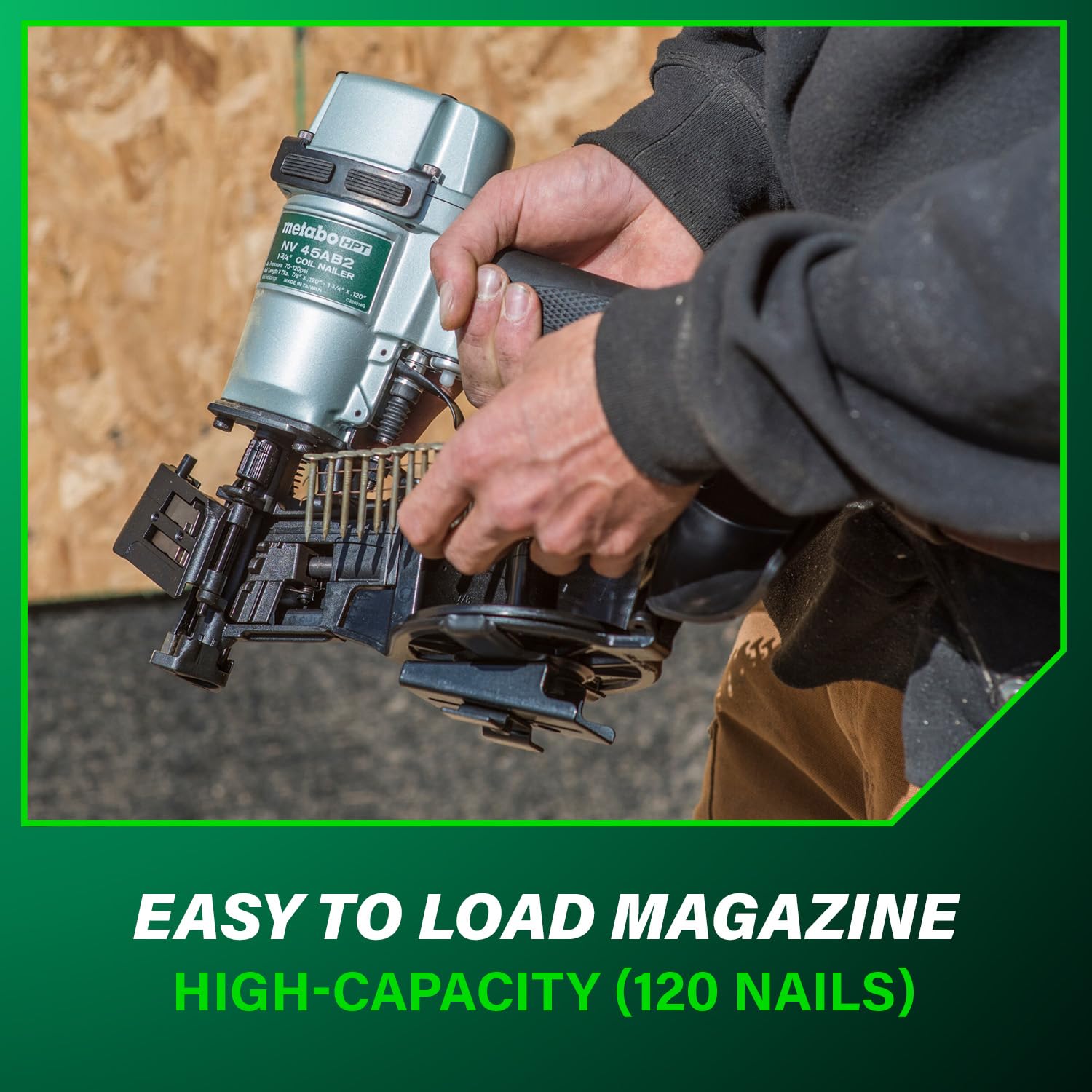 metabo-hpt-pneumatic-roofing-nailer-16-degree-asphalt-shingles-nv45ab2 image 7