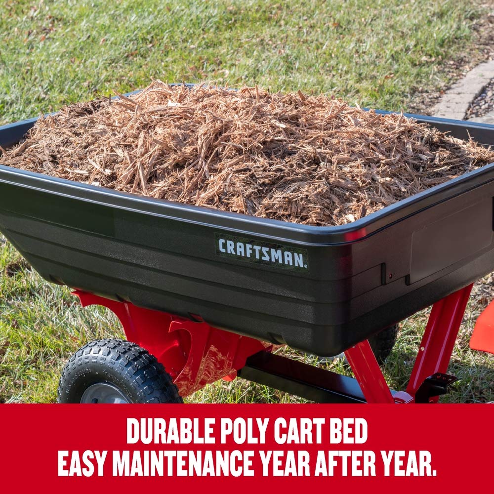 craftsman-tow-poly-dump-cart-for-lawn-tractors-and-atvs-350-lb-capacity-10-cu-ft image 4
