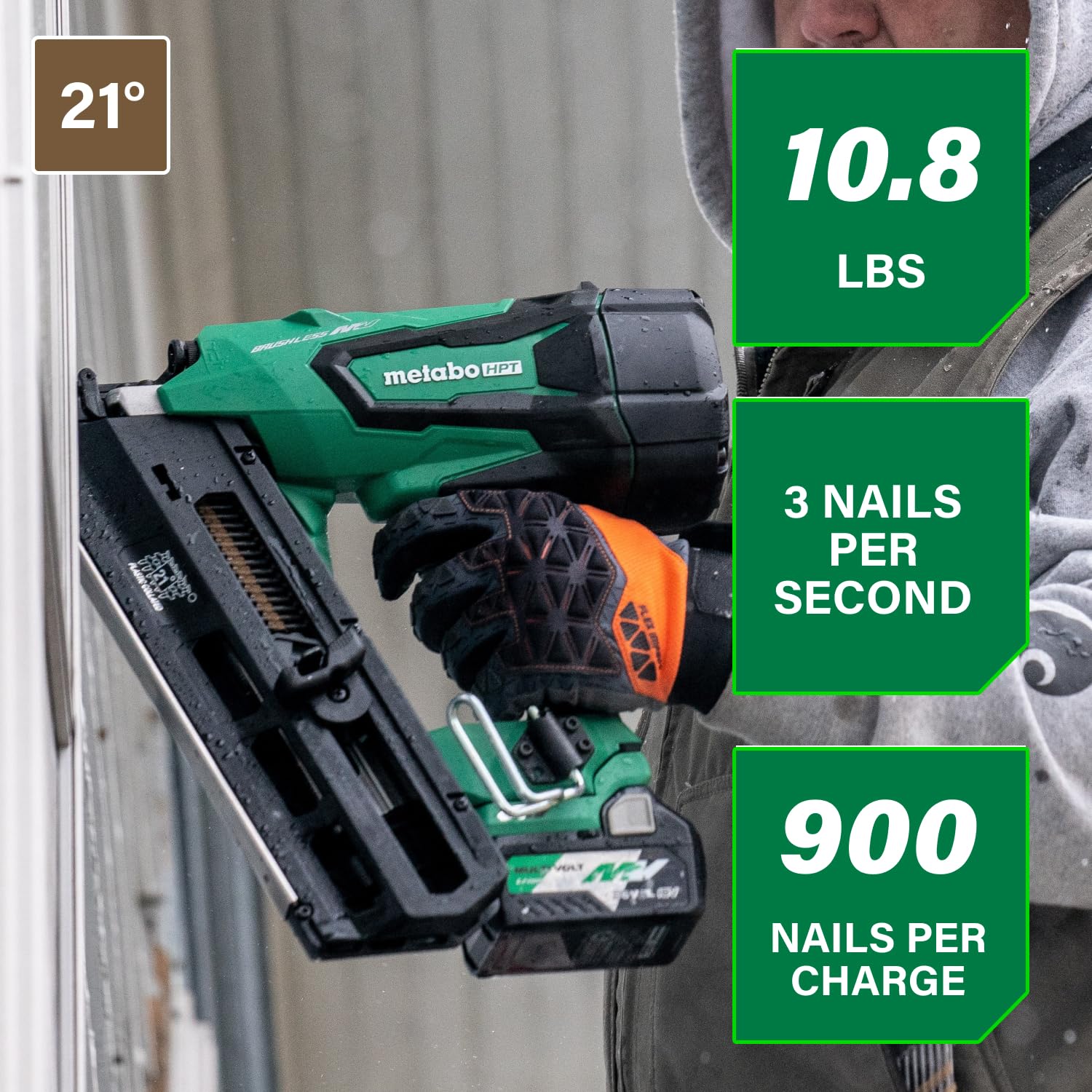 metabo-hpt-36v-multivolt-cordless-framing-nailer-kit-nr3690dr image 2