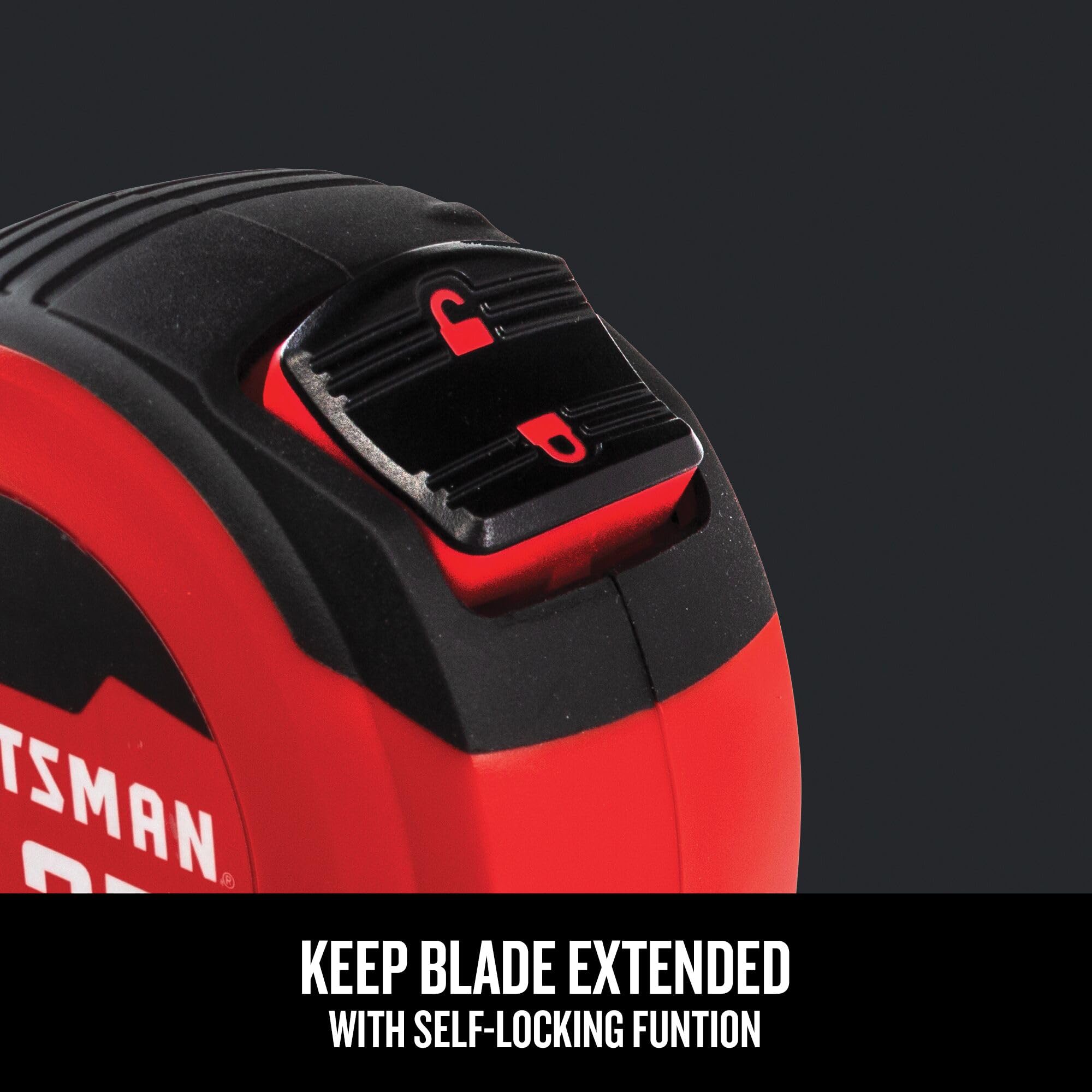 craftsman-25-ft-tape-measure-with-fraction-markings-retractable-self-locking-bla image 3