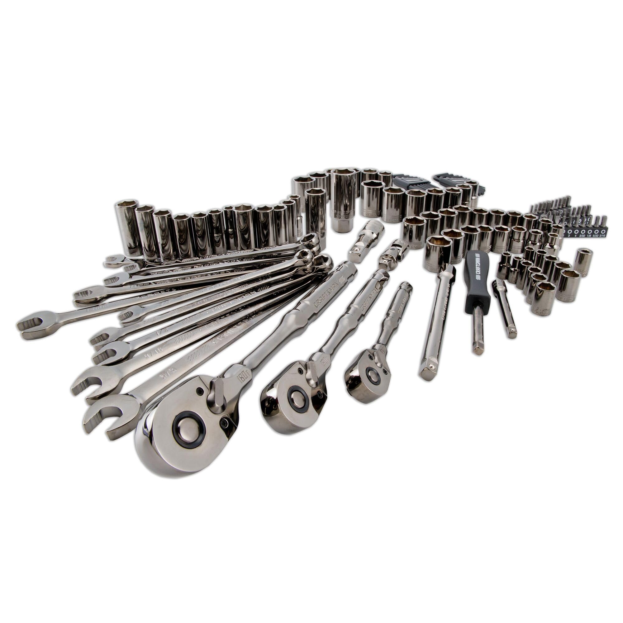 craftsman-overdrive-121-piece-mechanics-tool-set-sae-metric-gunmetal-chrome-hard image 5