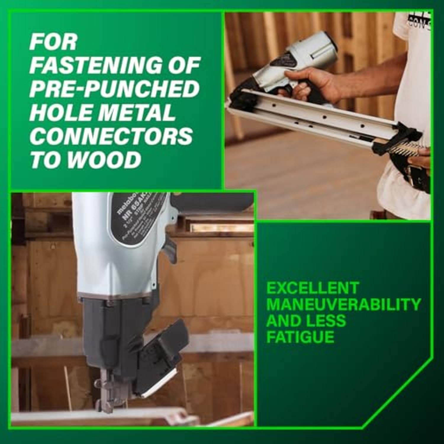 metabo-hpt-strap-tite-strip-nailer-nr65ak2-pneumatic-1-1-2-to-2-1-2-fasteners-6- image 3