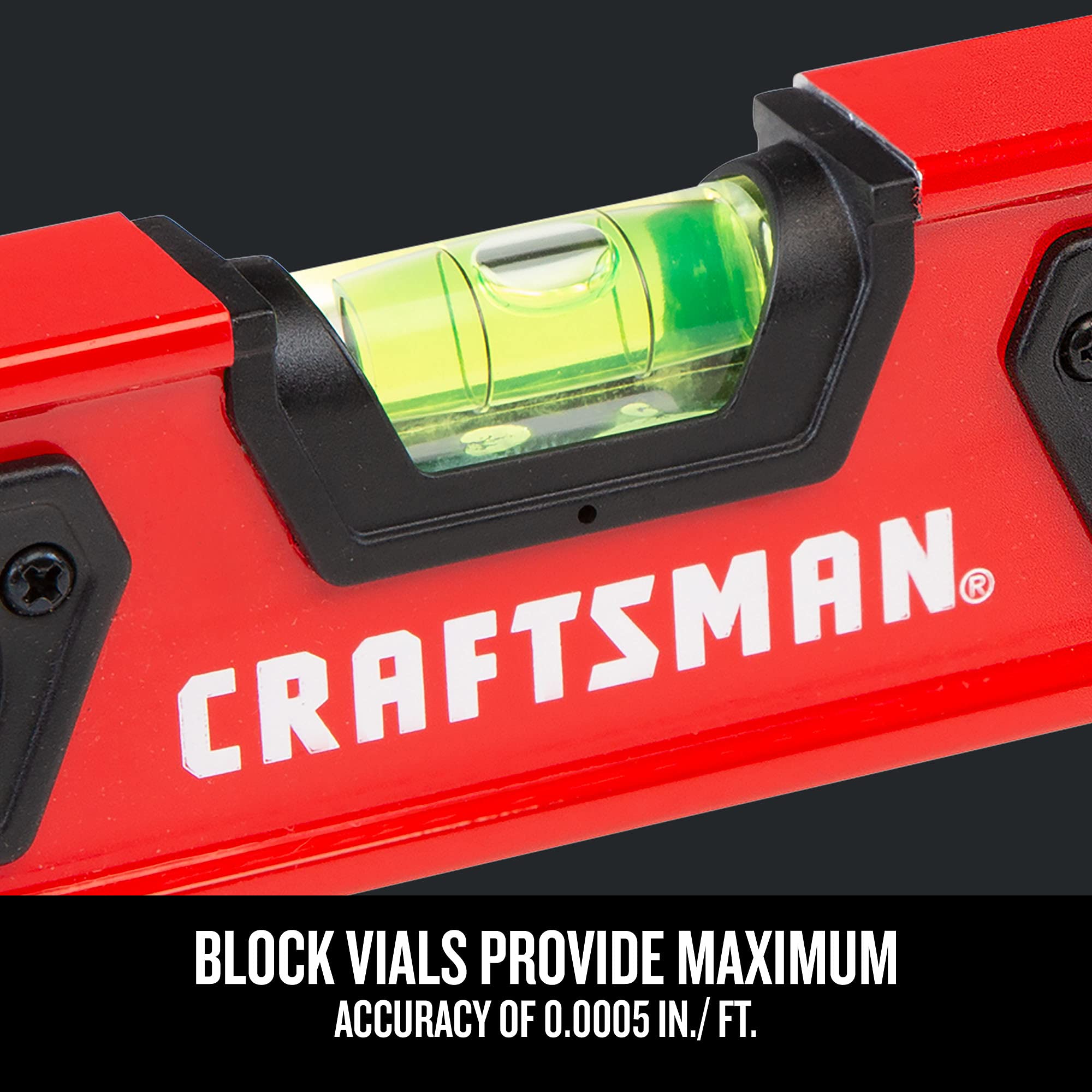 craftsman-torpedo-level-9-inch-with-shock-absorbing-end-caps-cmht82390 image 3