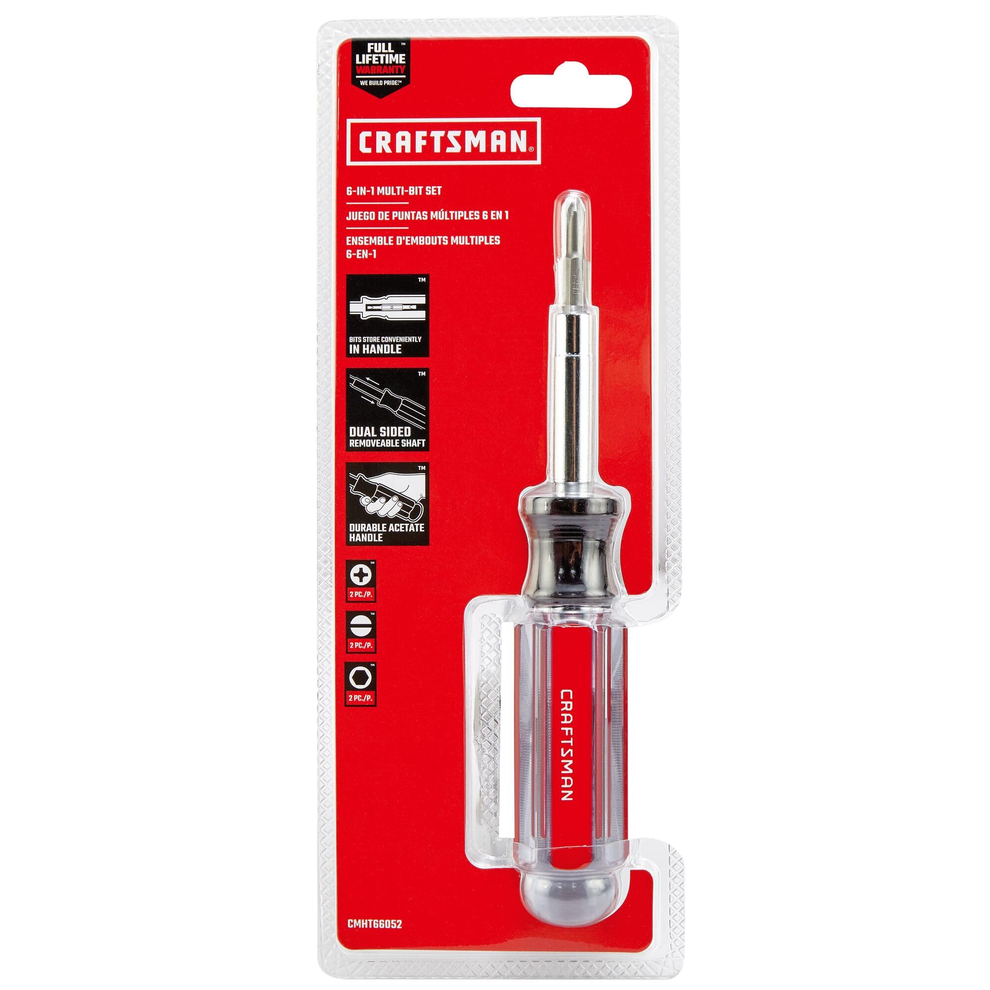 craftsman-6-in-1-multi-bit-screwdriver-acetate-handle-cmht66052 image 6