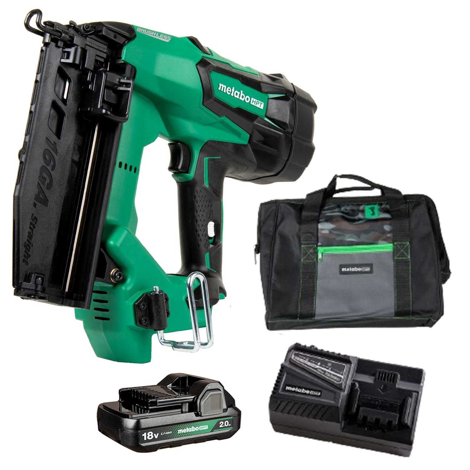 metabo-hpt-18v-multivolt-brushless-cordless-finish-nailer-kit-nt1865dmst-16-gaug image 1