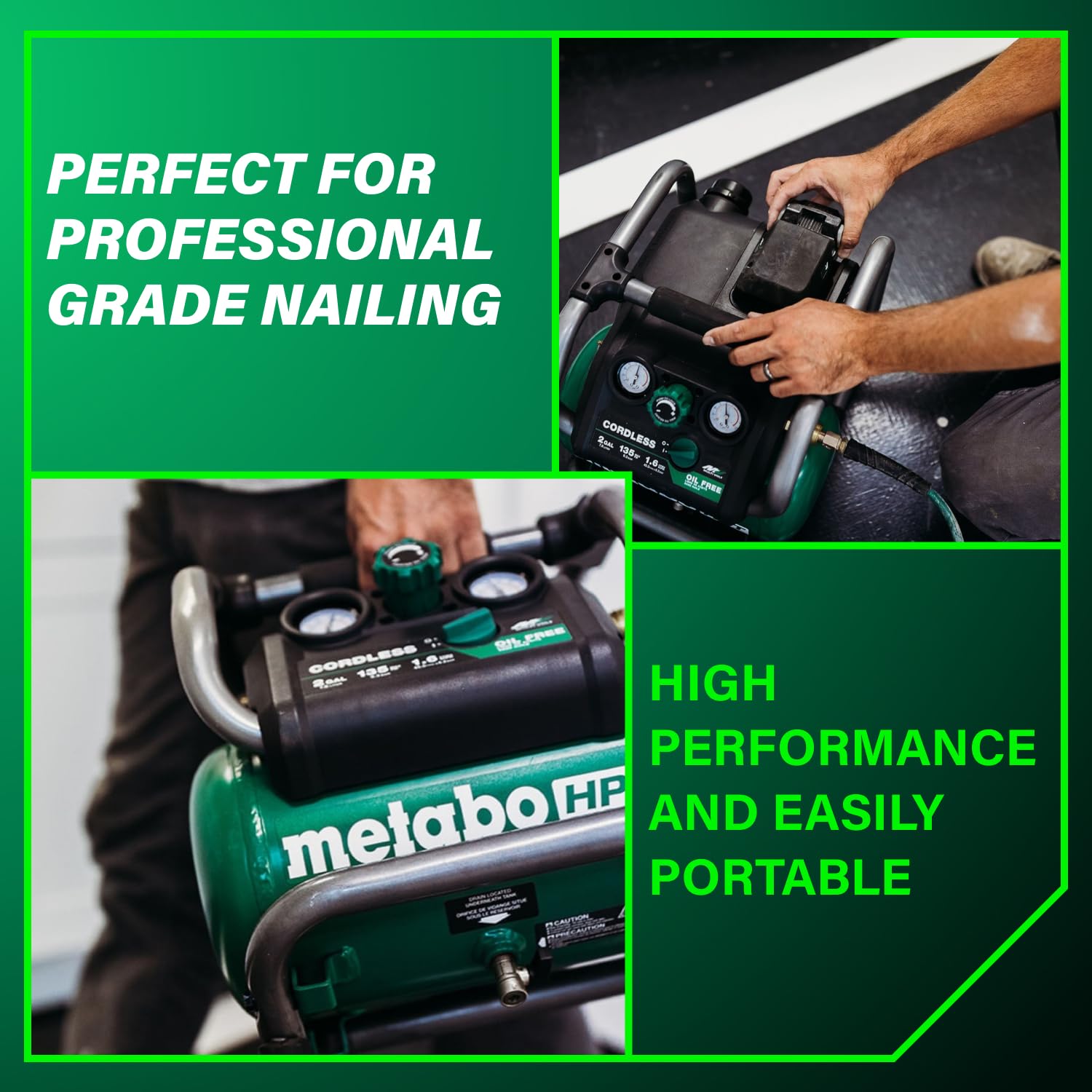 metabo-hpt-36v-multivolt-2-gallon-cordless-air-compressor-ec36daq4-tool-body-onl image 4