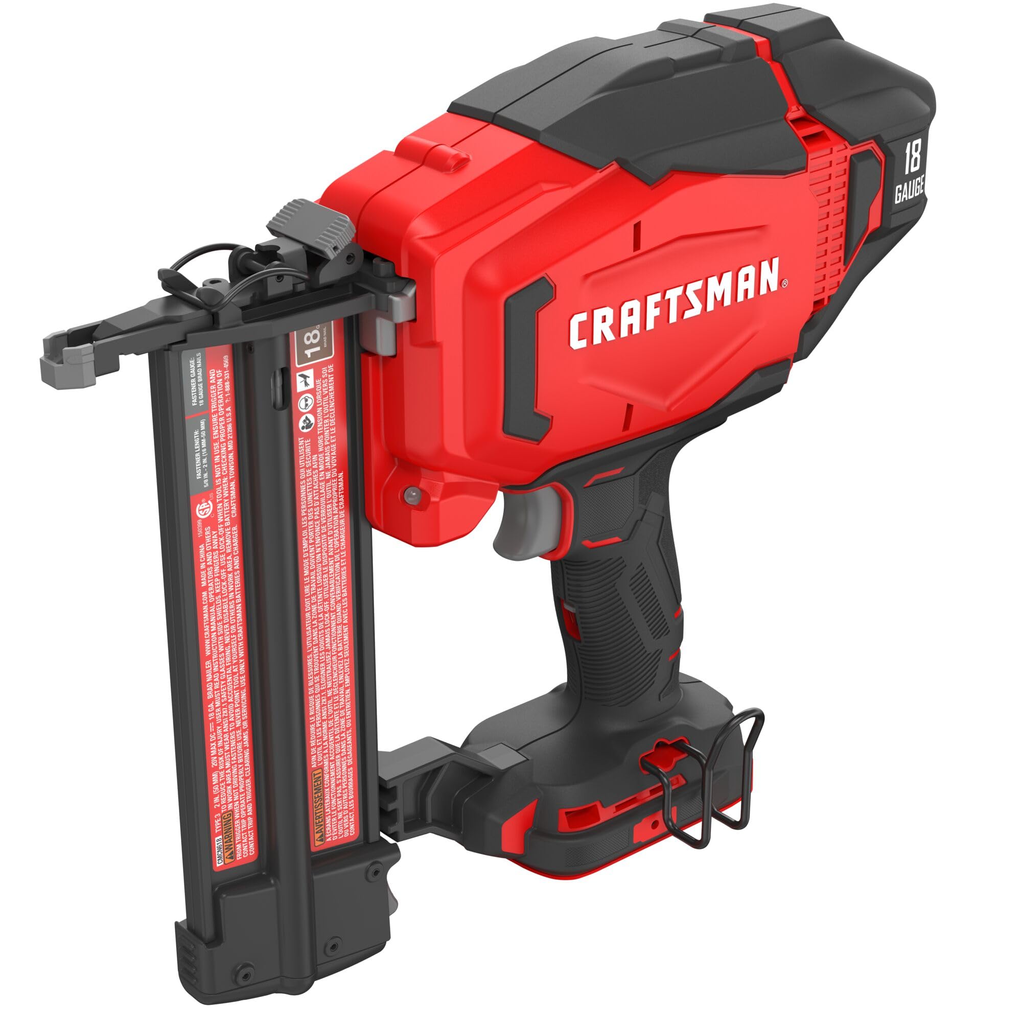craftsman-v20-cordless-18ga-brad-nailer-cmcn618b-bare-tool-only image 8