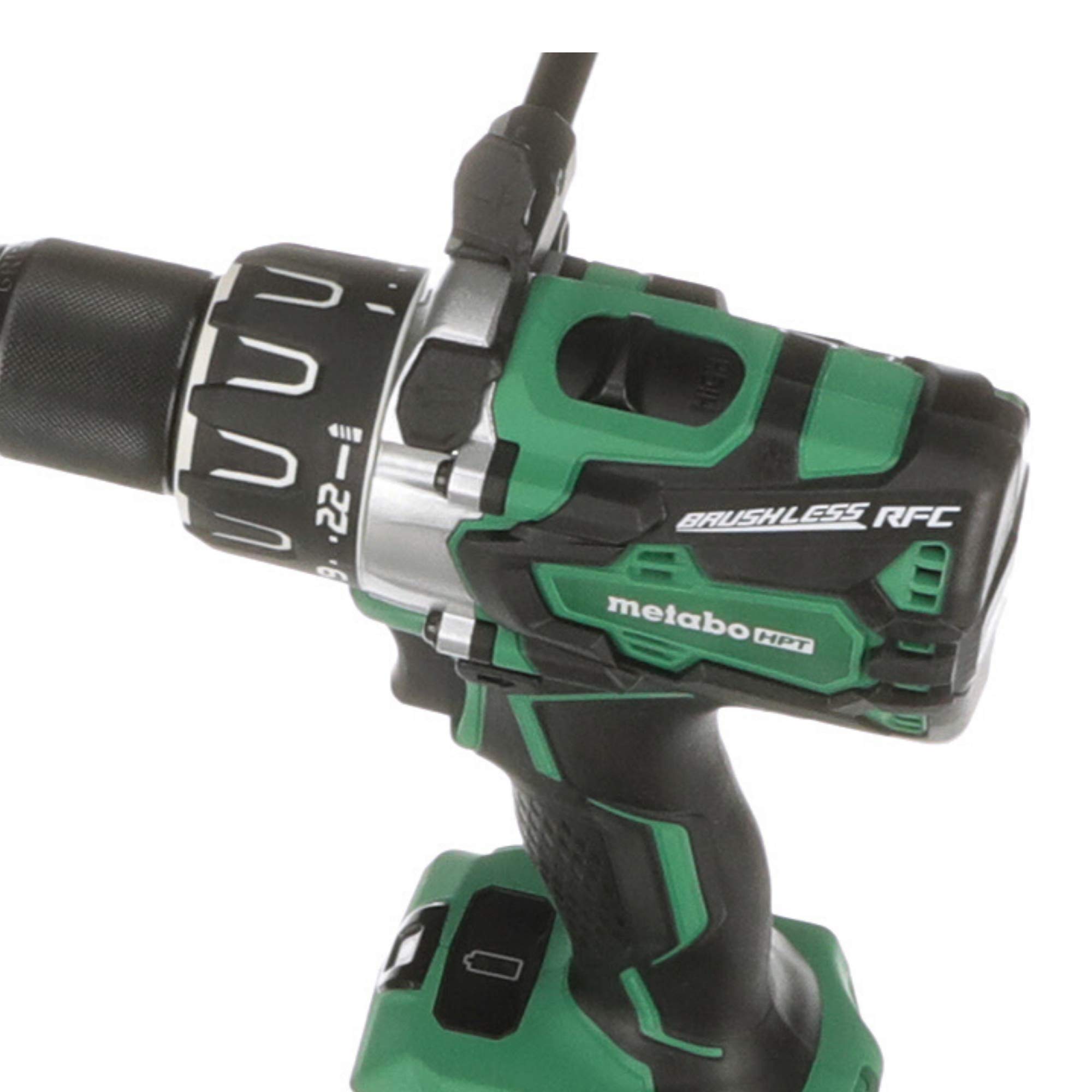 metabo-hpt-18v-brushless-hammer-drill-kit-dv18dbl2-with-two-6-0ah-batteries image 4