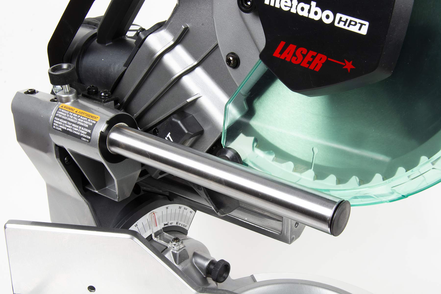 metabo-hpt-multivolt-36v-10-inch-dual-bevel-sliding-miter-saw-with-battery-charg image 4