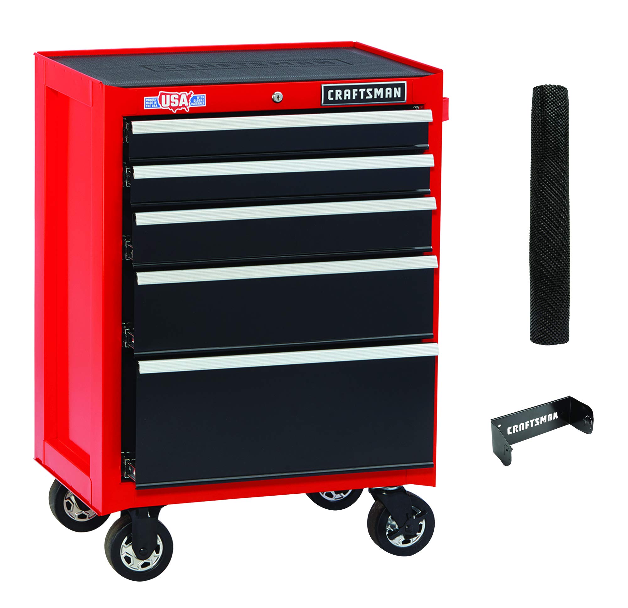 craftsman-cmst32752rb-26-inch-5-drawer-rolling-tool-chest-with-soft-close-drawer image 8