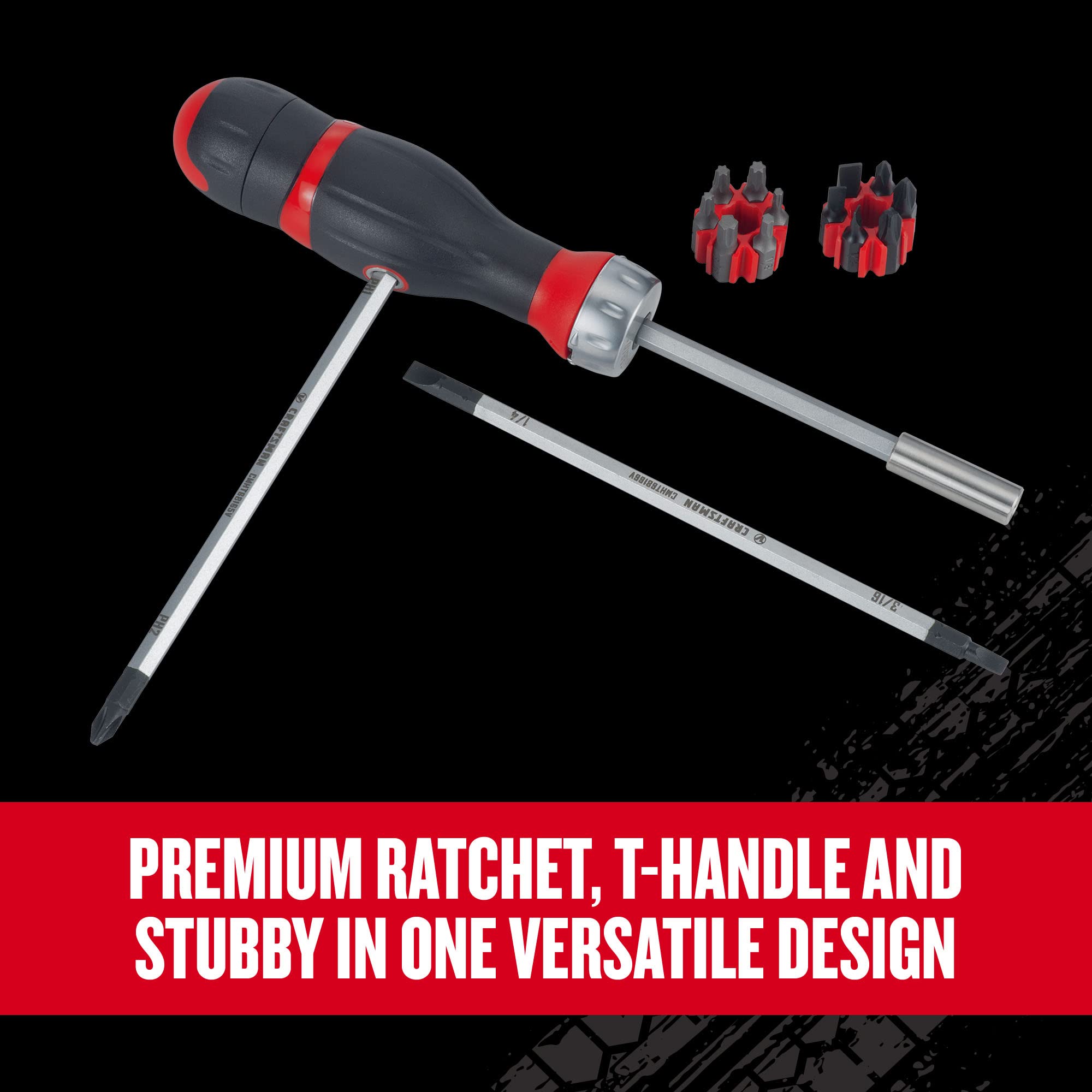 craftsman-v-series-3-in-1-ratcheting-screwdriver-set-with-x-tract-bits-18-piece- image 6